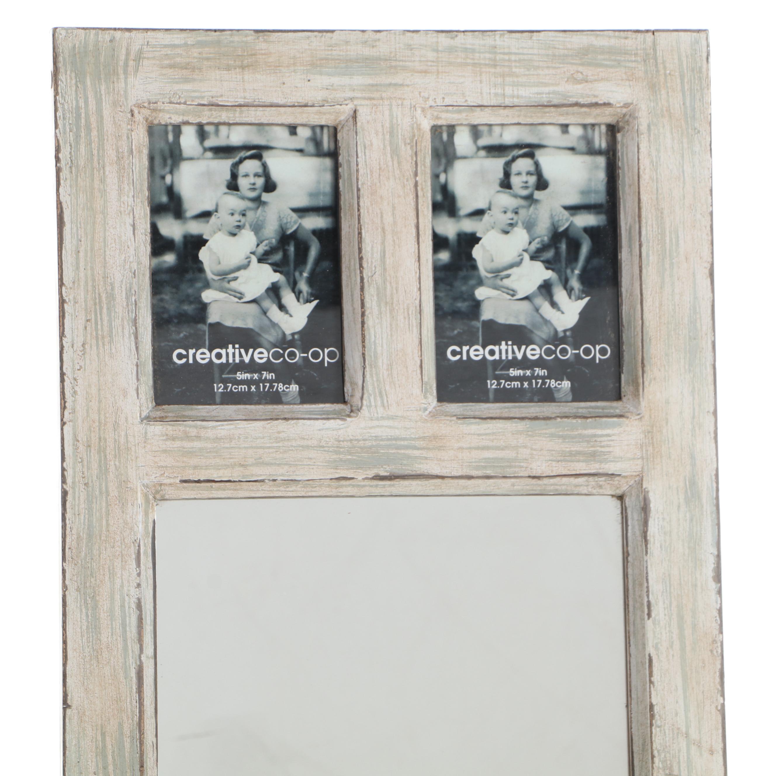 Creative Co-op Mirrored Picture Frame Rack