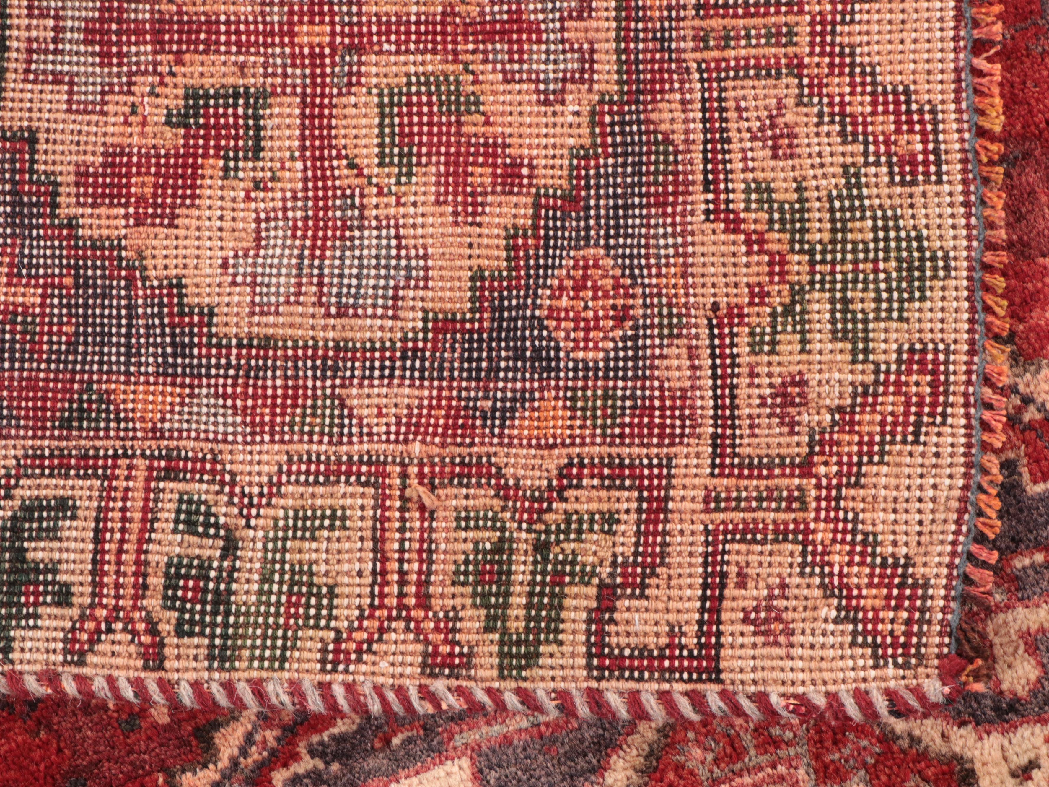 3'6 x 5'3 Hand-Knotted Persian Qashqai Area Rug