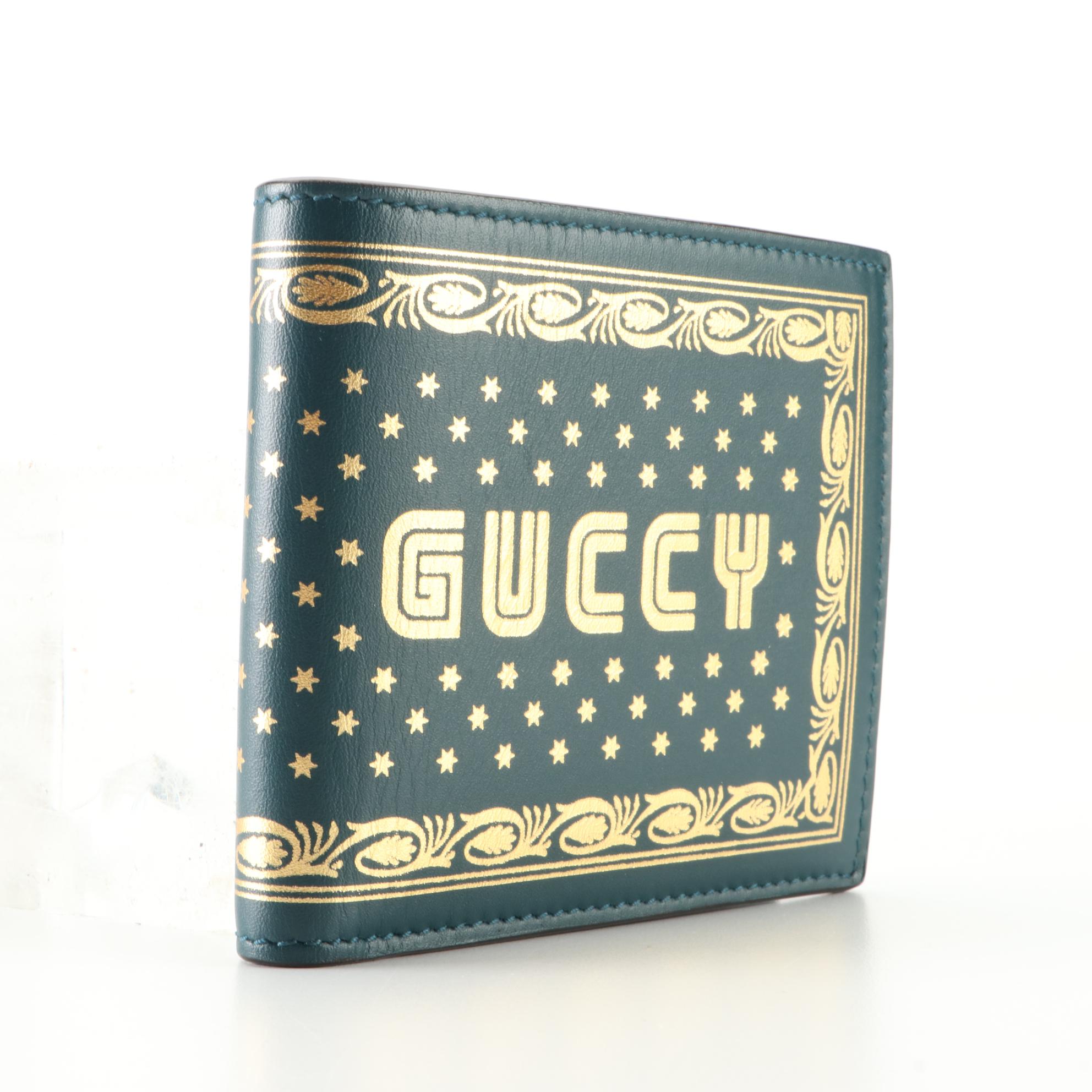 Gucci Guccy Bifold Wallet Limited Edition in Printed Leather