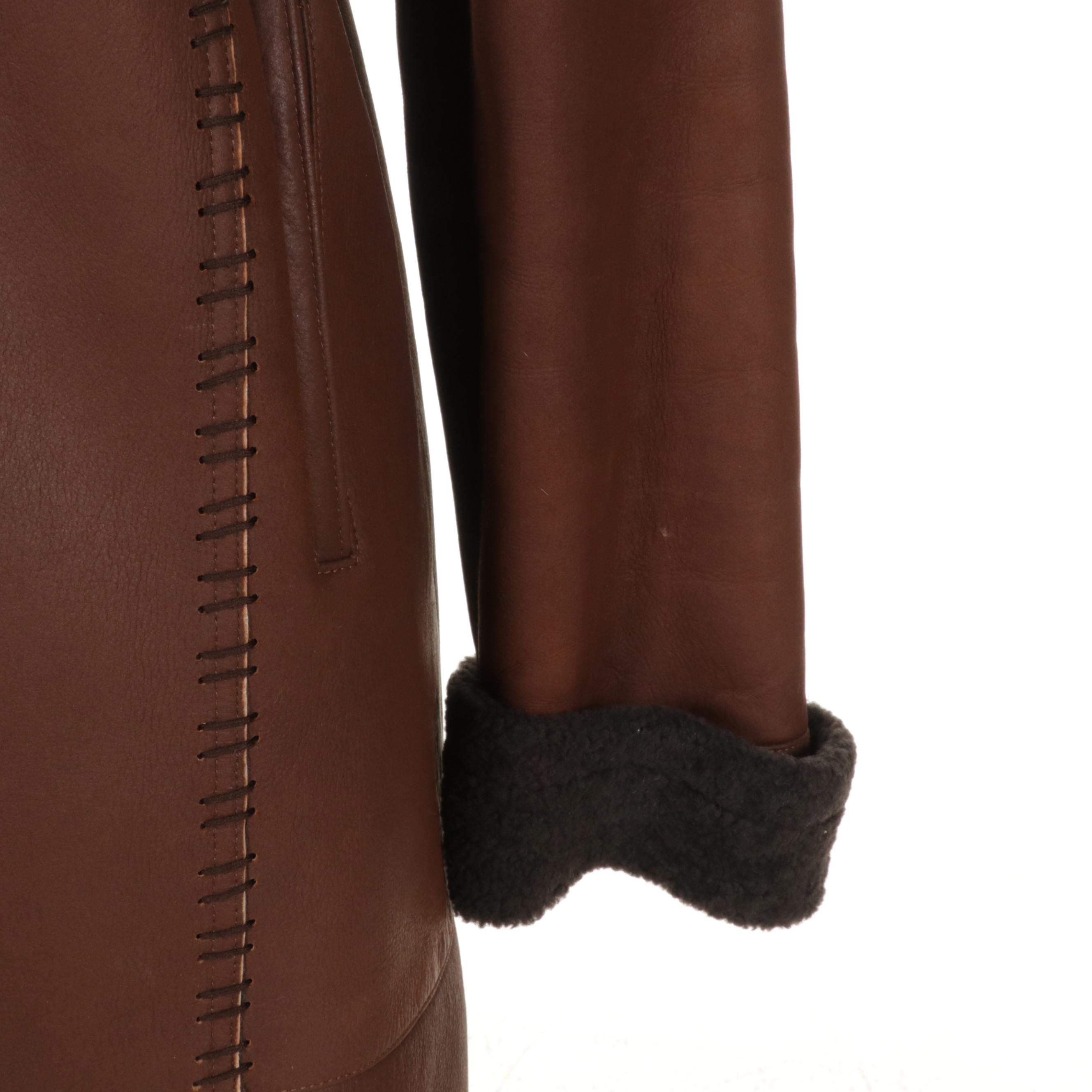 Dominic Bellissimo Sample Chestnut Brown Shearling Coat