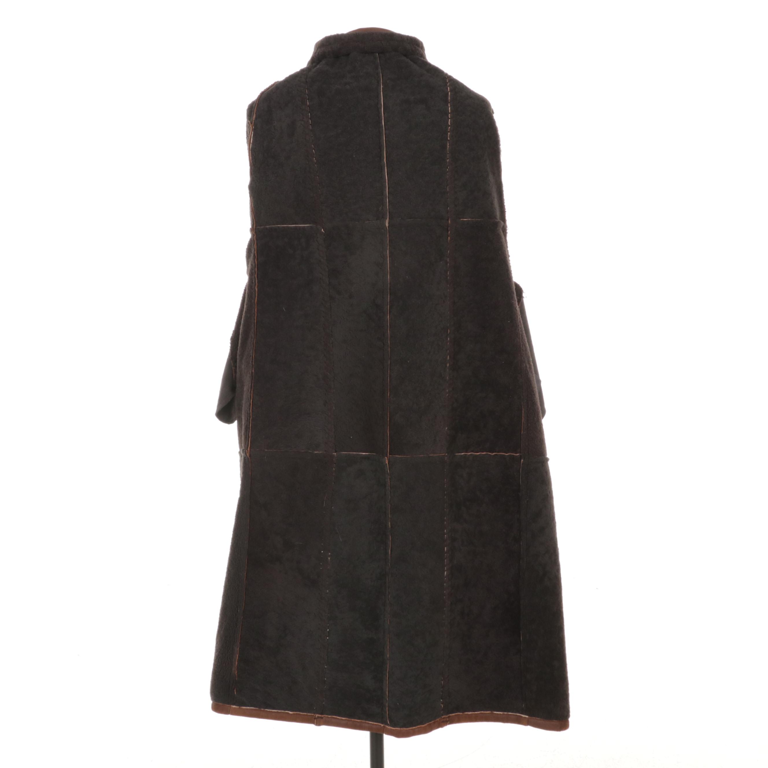 Dominic Bellissimo Sample Chestnut Brown Shearling Coat