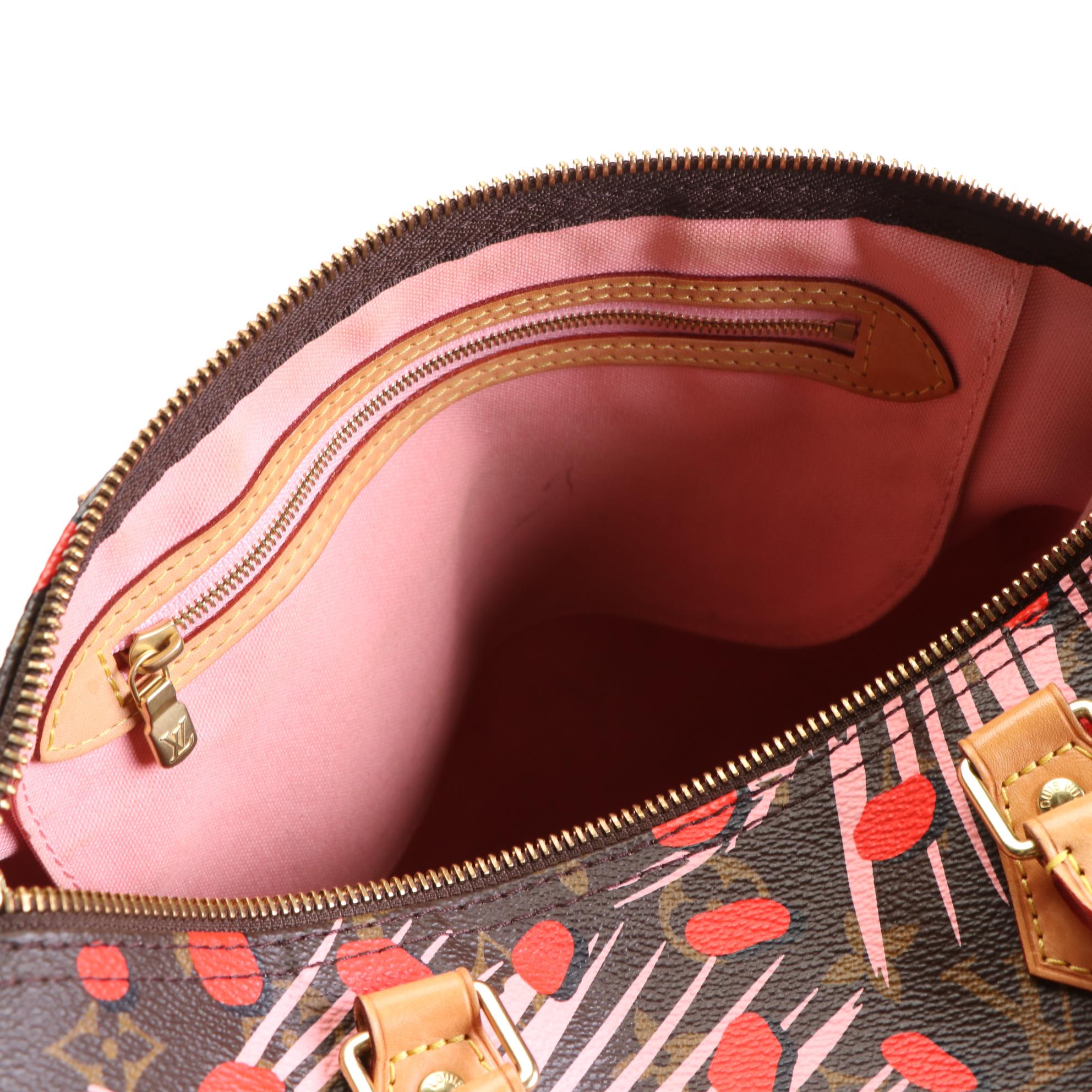 Louis Vuitton Limited Edition Speedy 30 in Jungle Dots Monogram Canvas