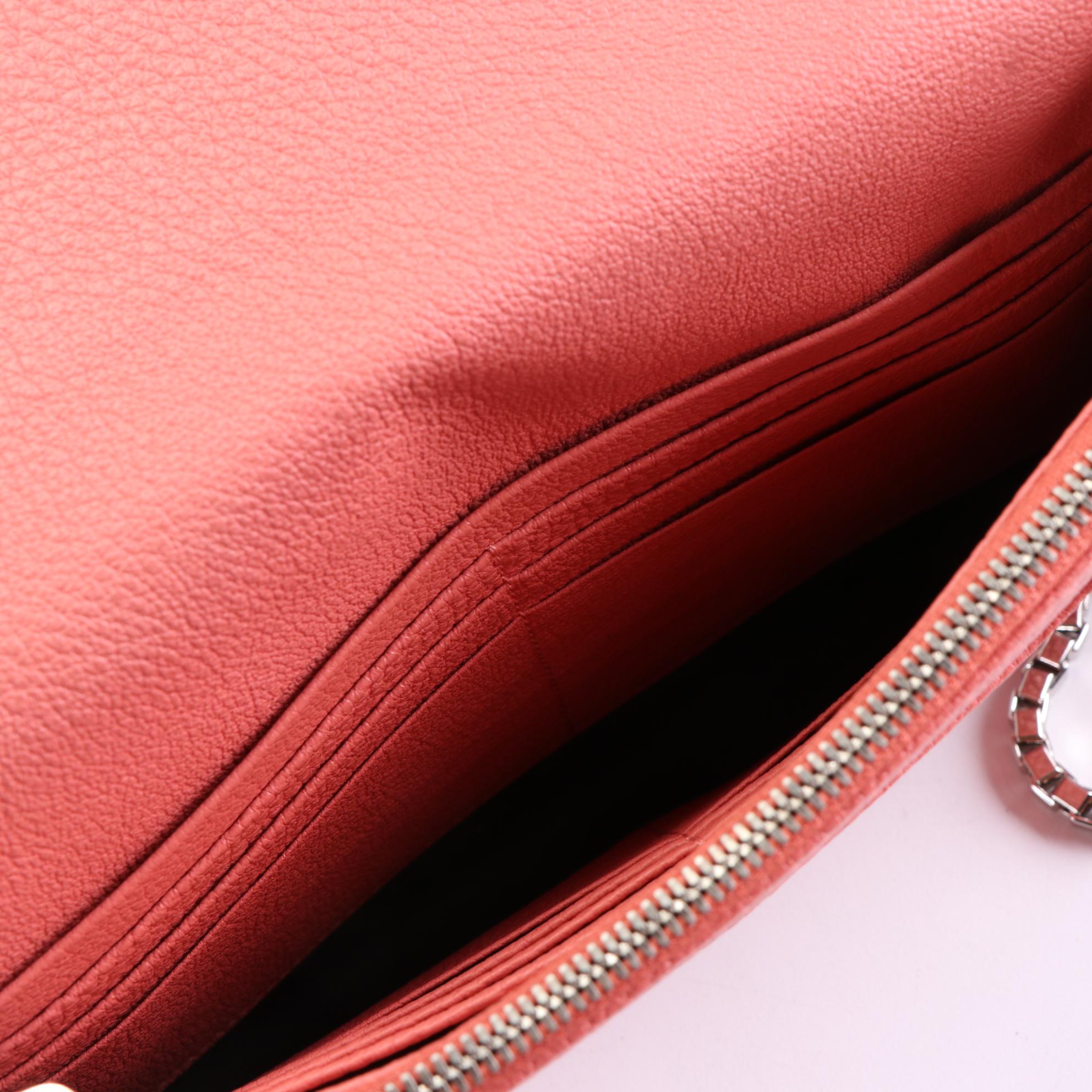 Balenciaga Bow Flap Wallet on Chain in Grain Leather