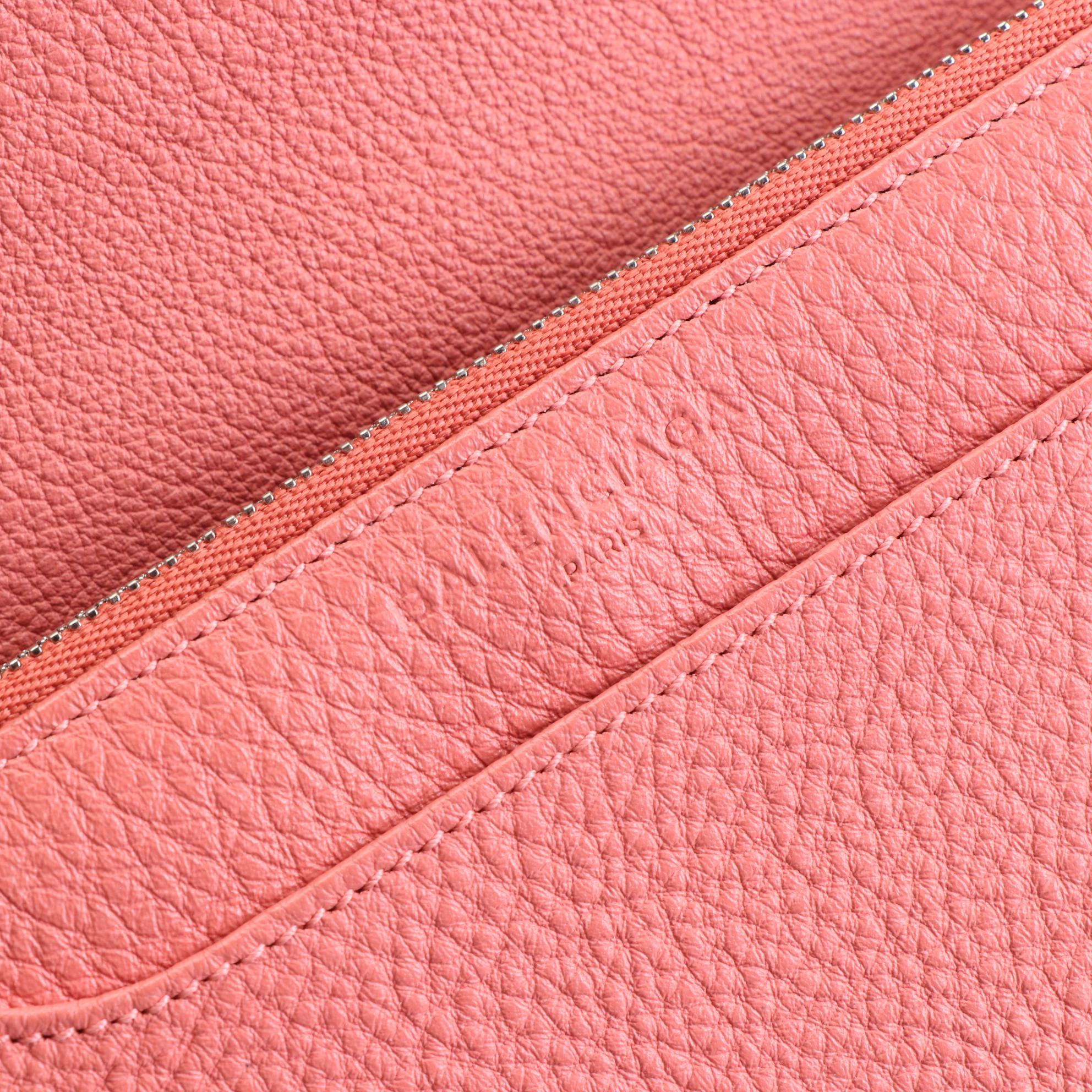 Balenciaga Bow Flap Wallet on Chain in Grain Leather