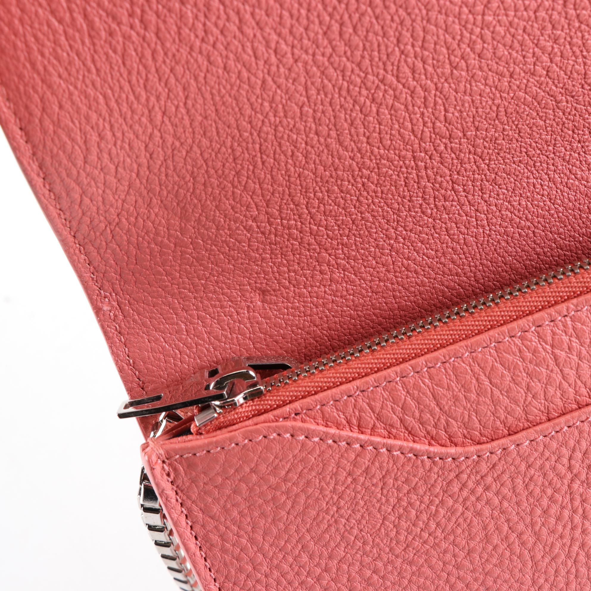 Balenciaga Bow Flap Wallet on Chain in Grain Leather