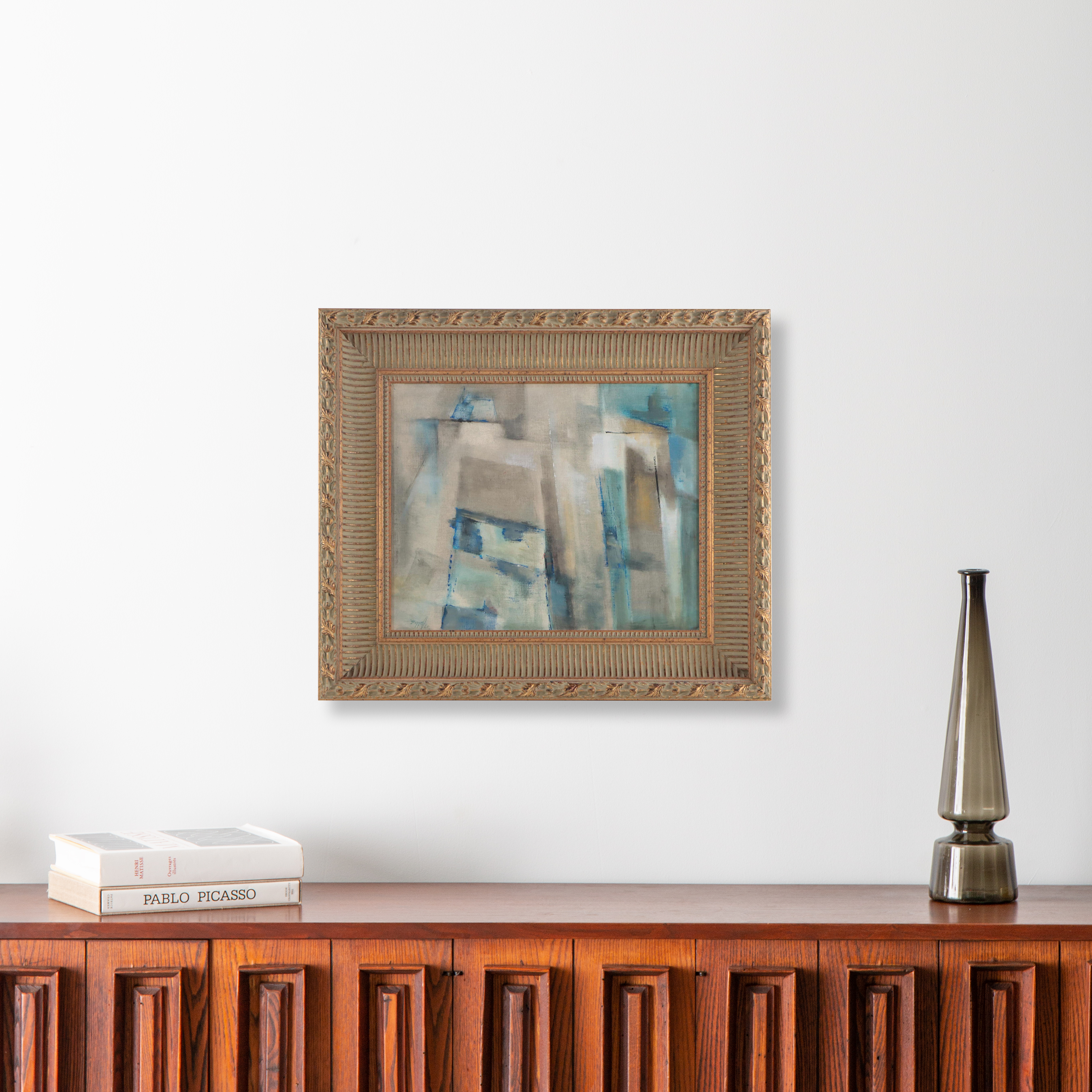 Charles Ragland Bunnell Abstract Modernist Oil Painting, 1960