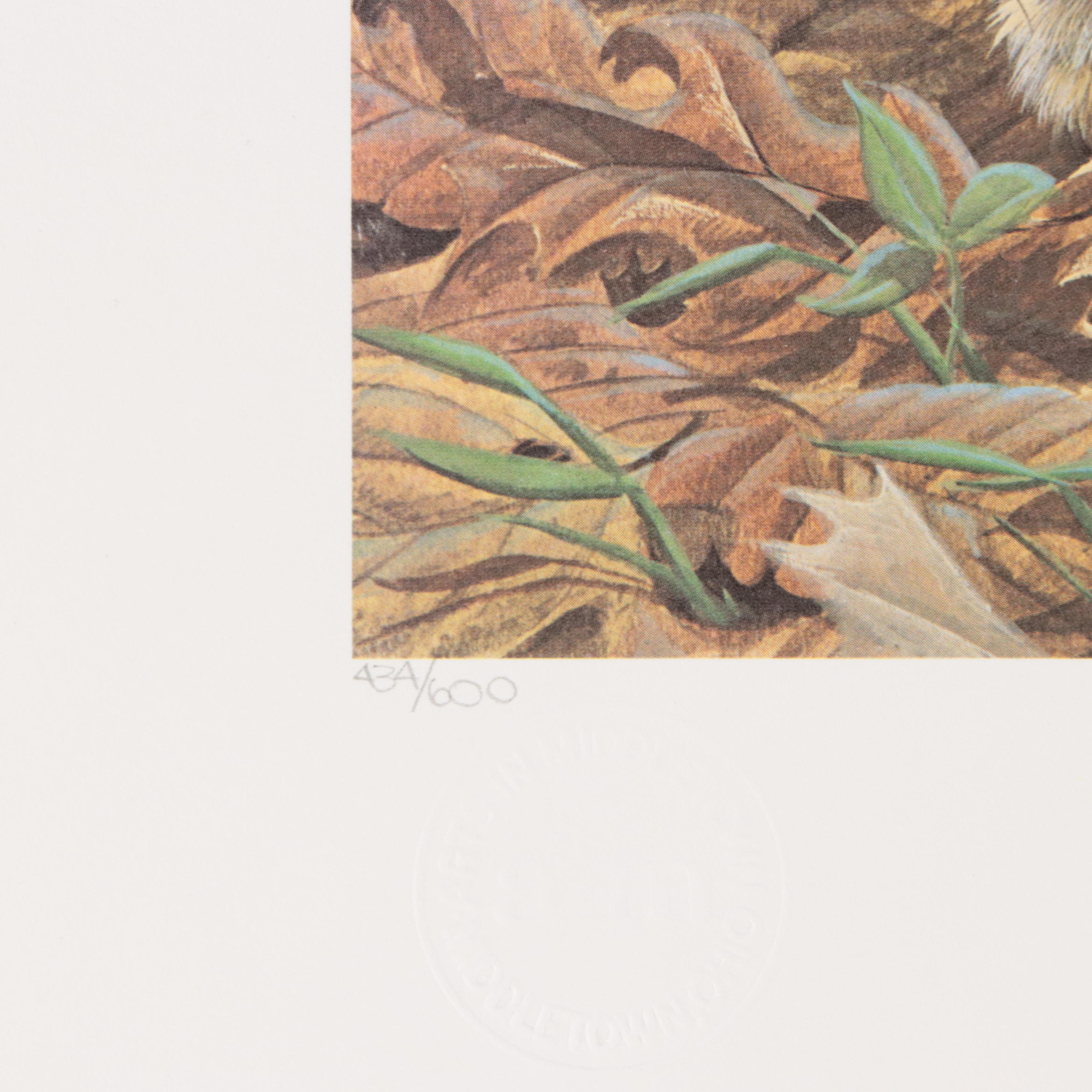 John A. Ruthven and James Lockhart Animal Offset Lithographs