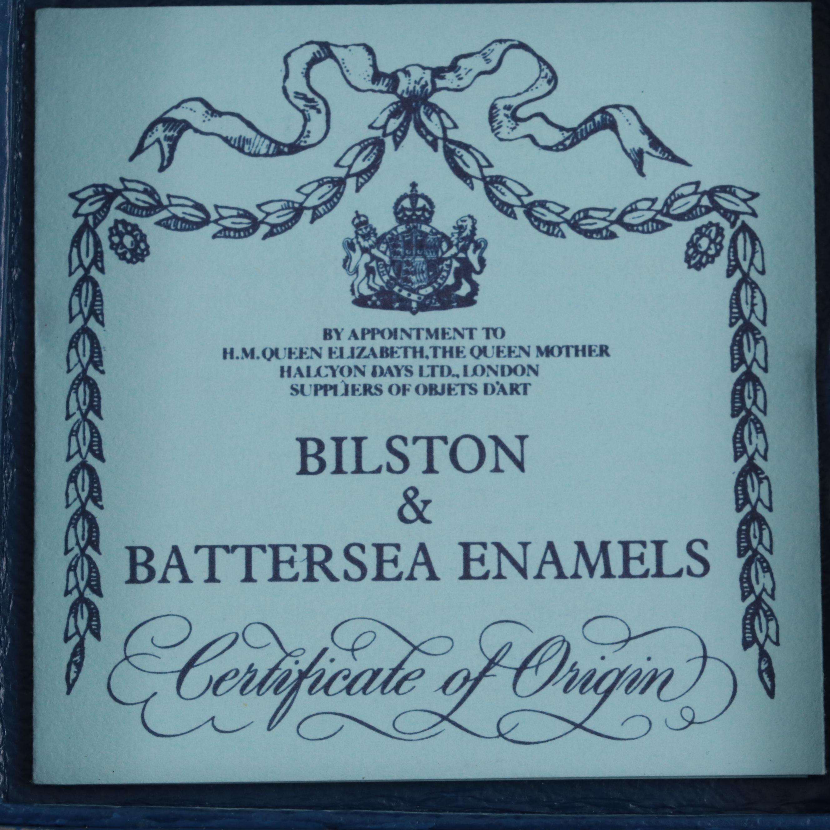 Halcyon Days Queen Elizabeth Birthday Commemorative Box with Silver Jubilee Box