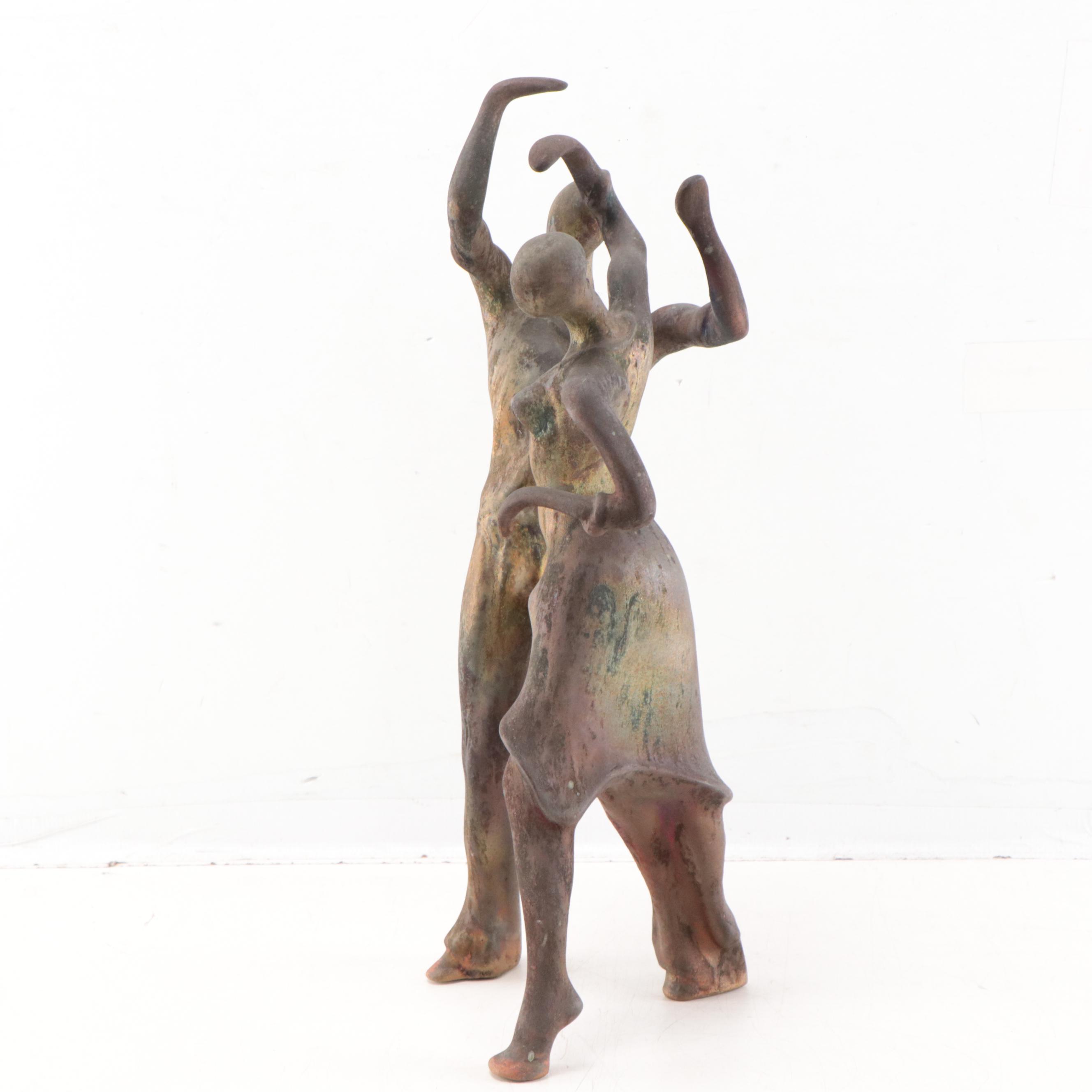 George Tudzarov Fired Clay Sculpture