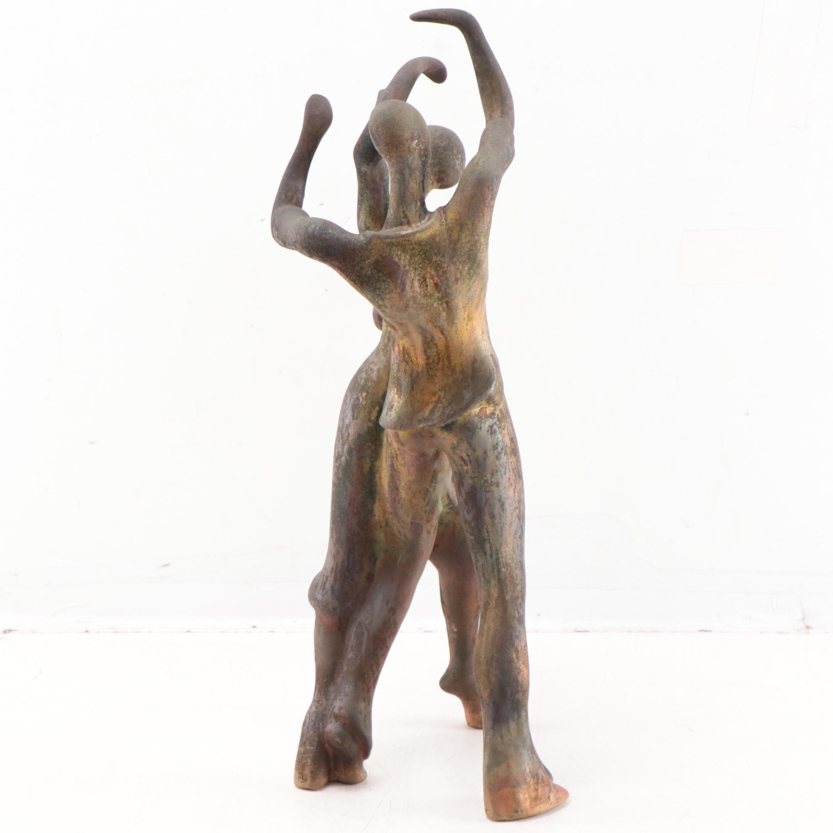 George Tudzarov Fired Clay Sculpture