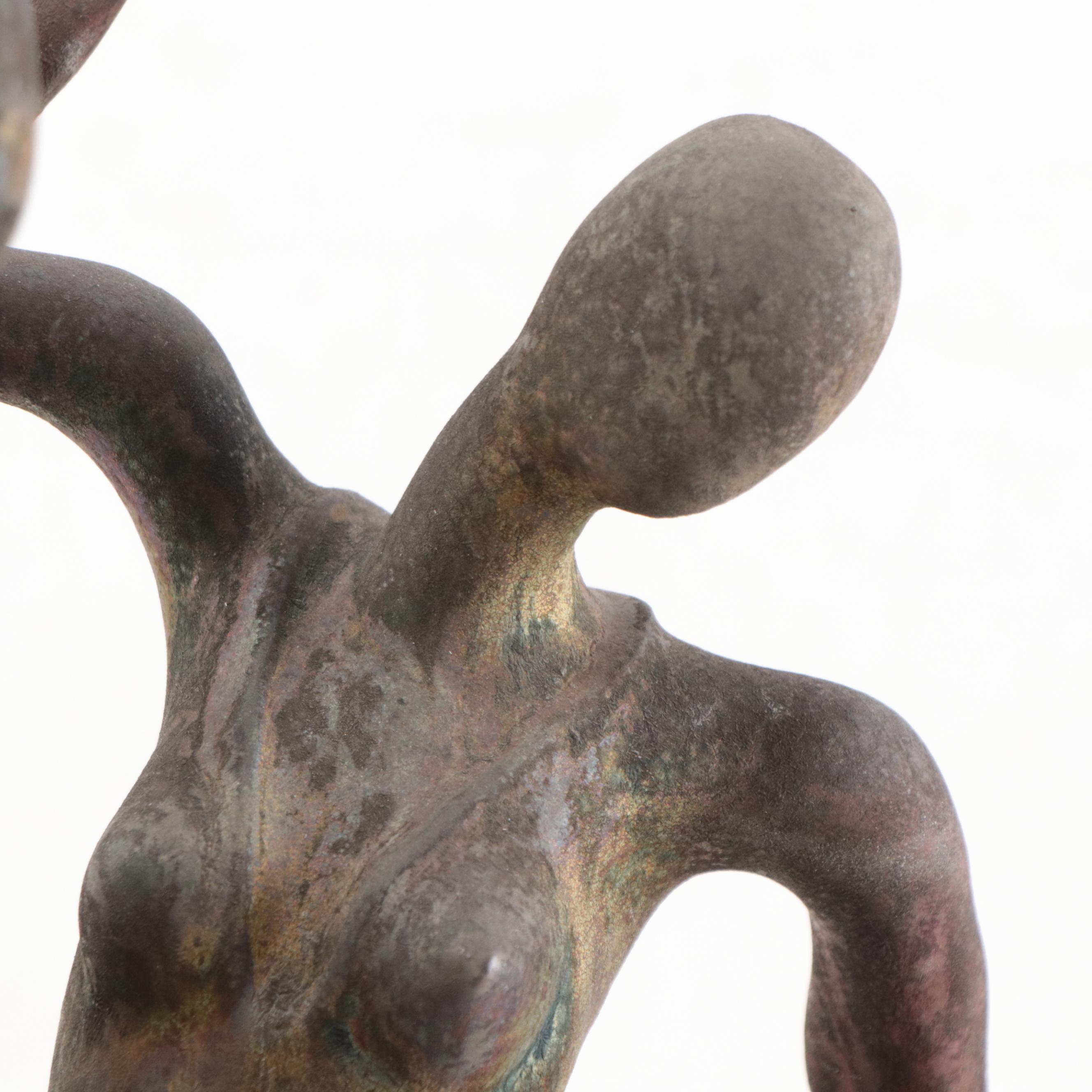 George Tudzarov Fired Clay Sculpture