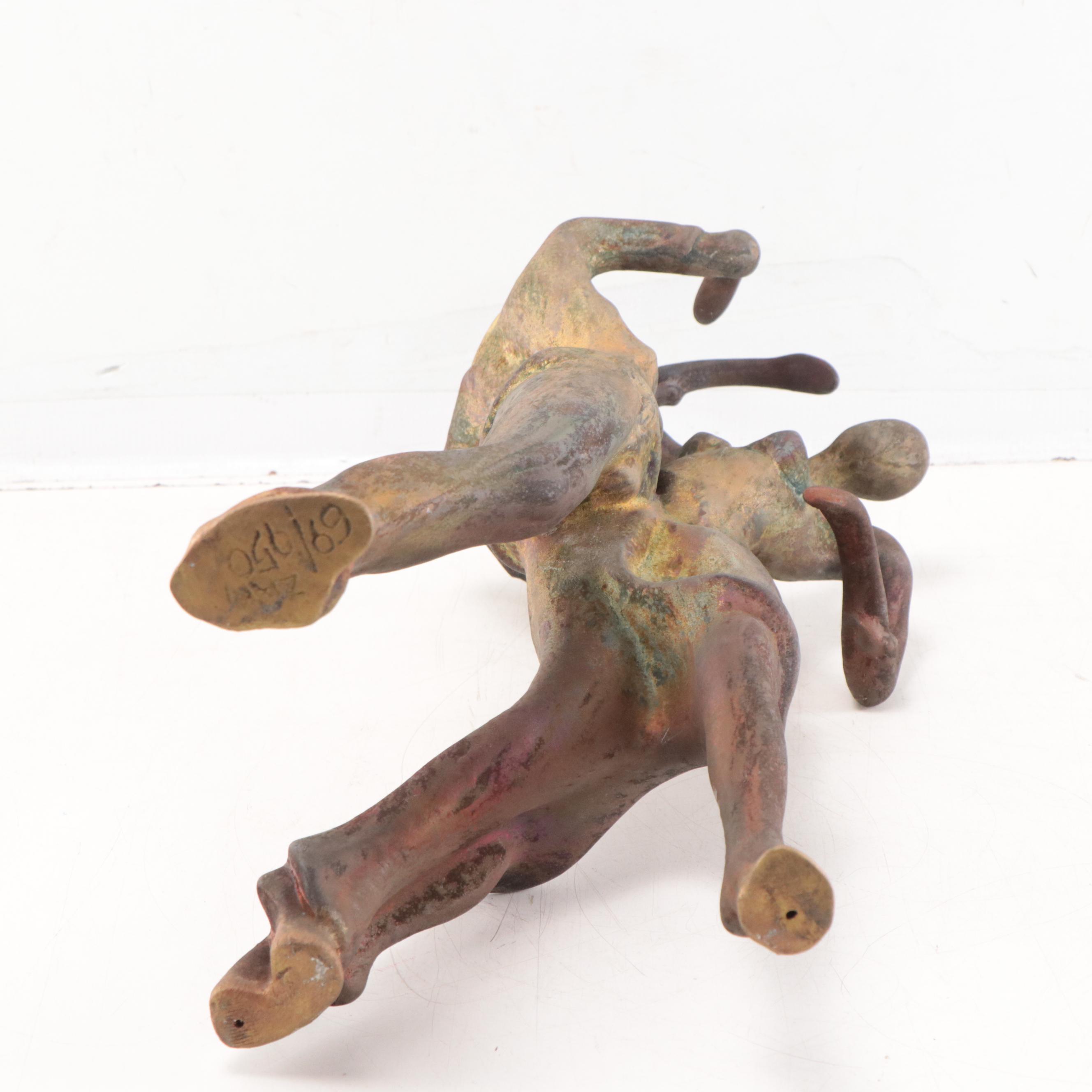 George Tudzarov Fired Clay Sculpture