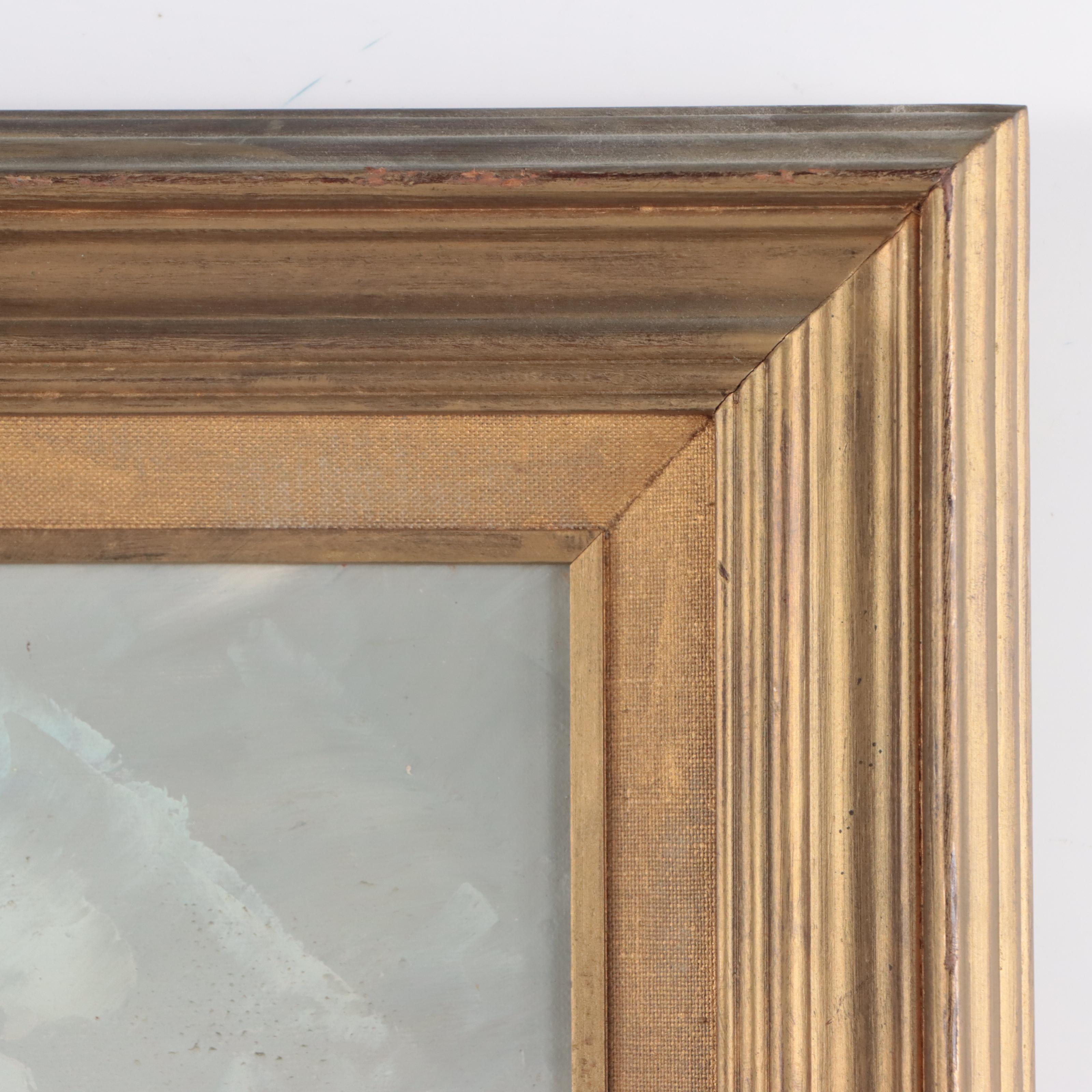 Parisian Street Scene Oil Painting