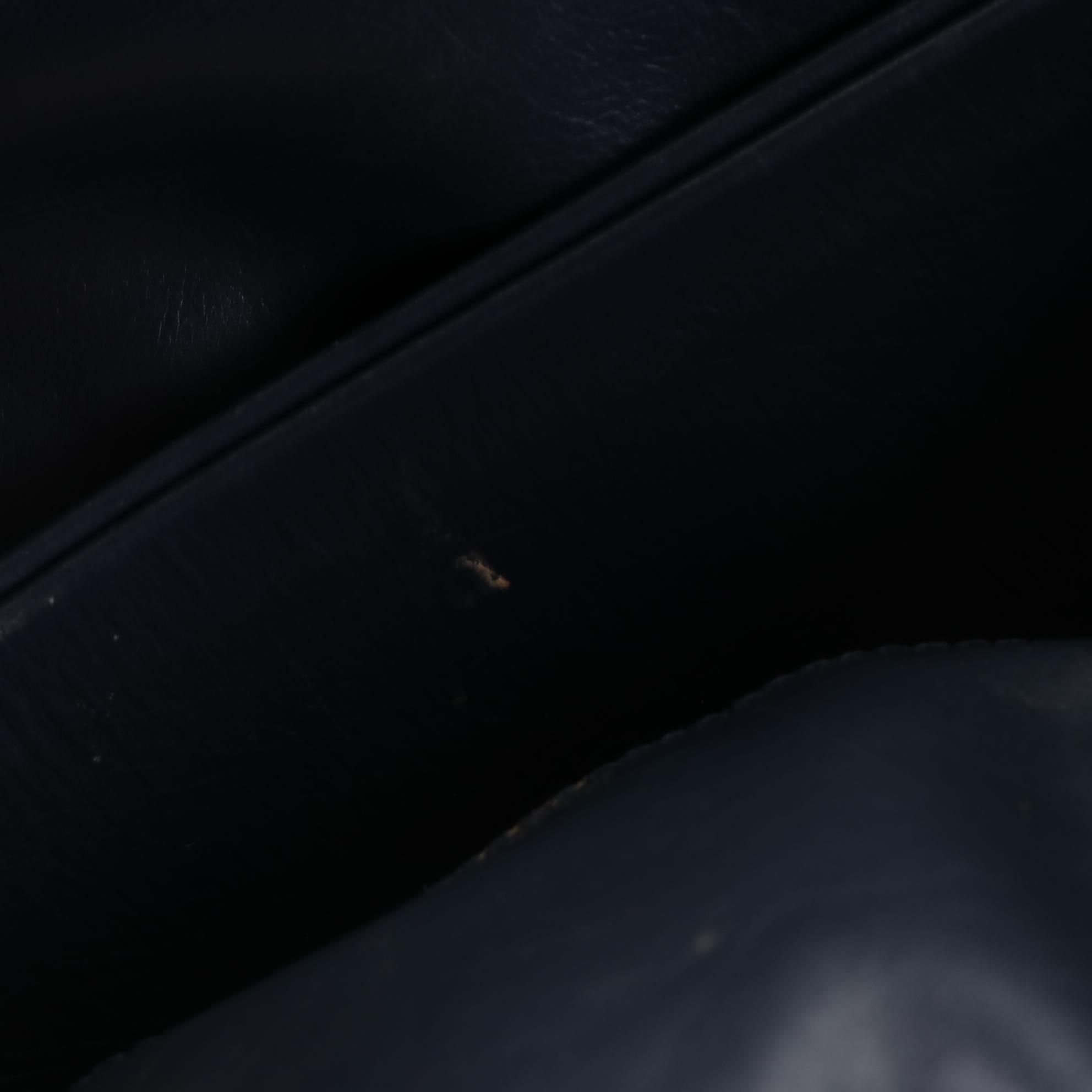 Bottega Veneta Medium Satchel in Dark Blue Intrecciato Leggero Leather