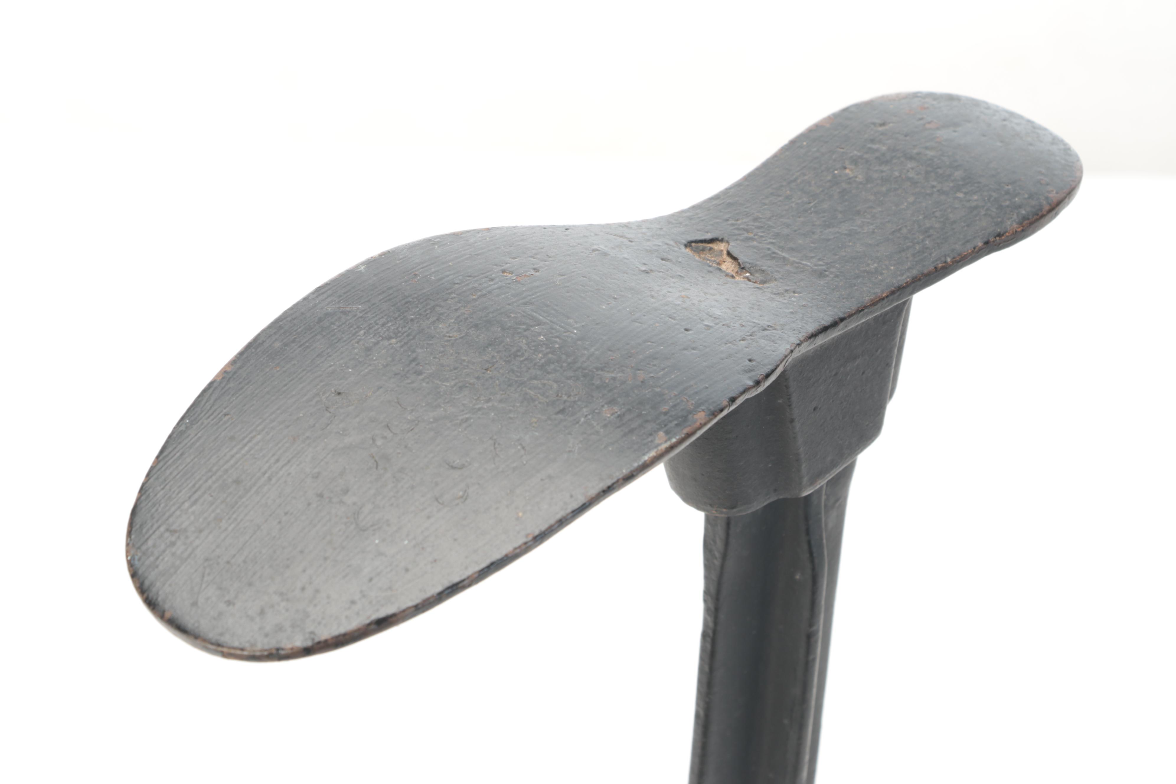 Cast Iron Cobbler's Shoe Stand and Form, Late 19th Century