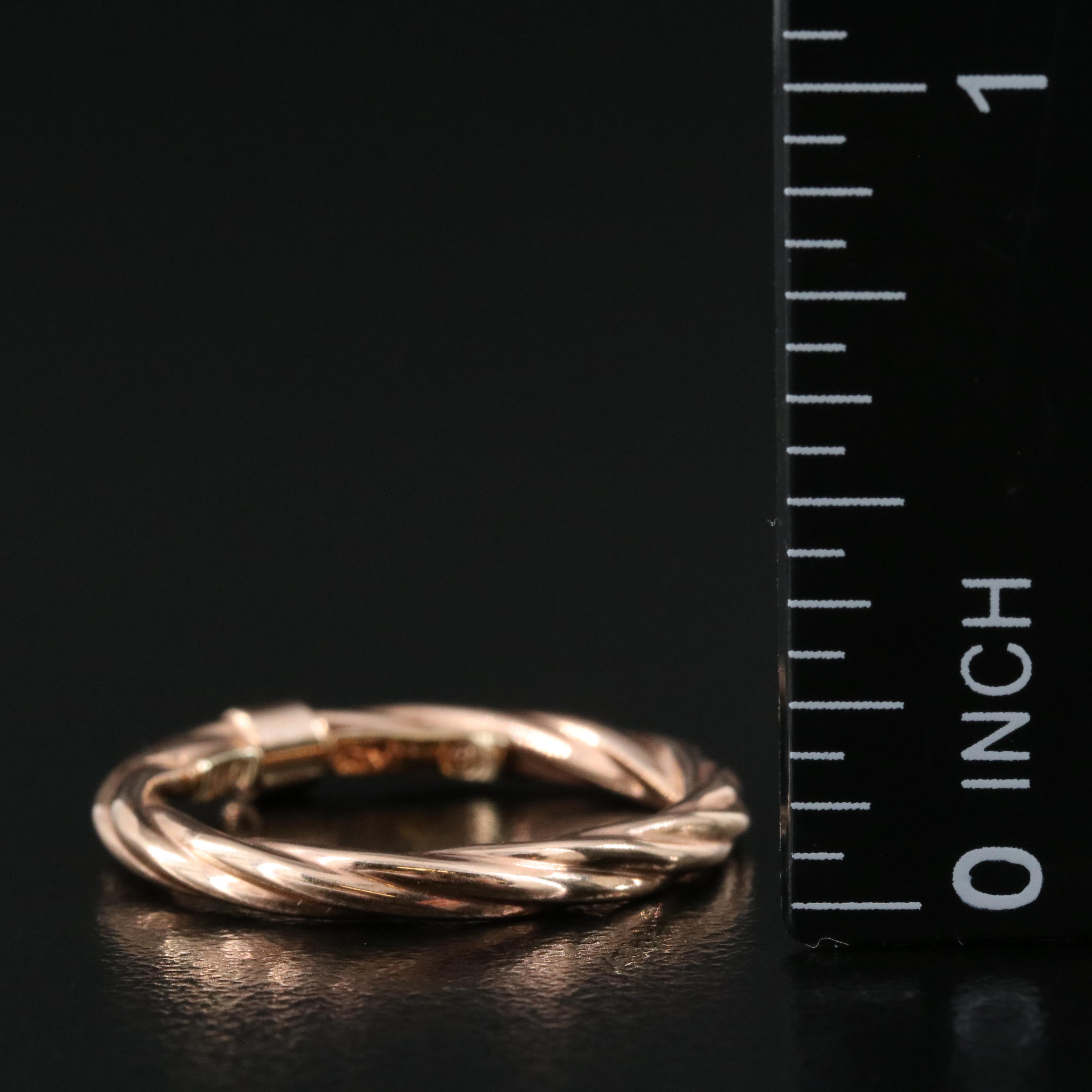 Italian 14K Trio Bands Including Rose Gold