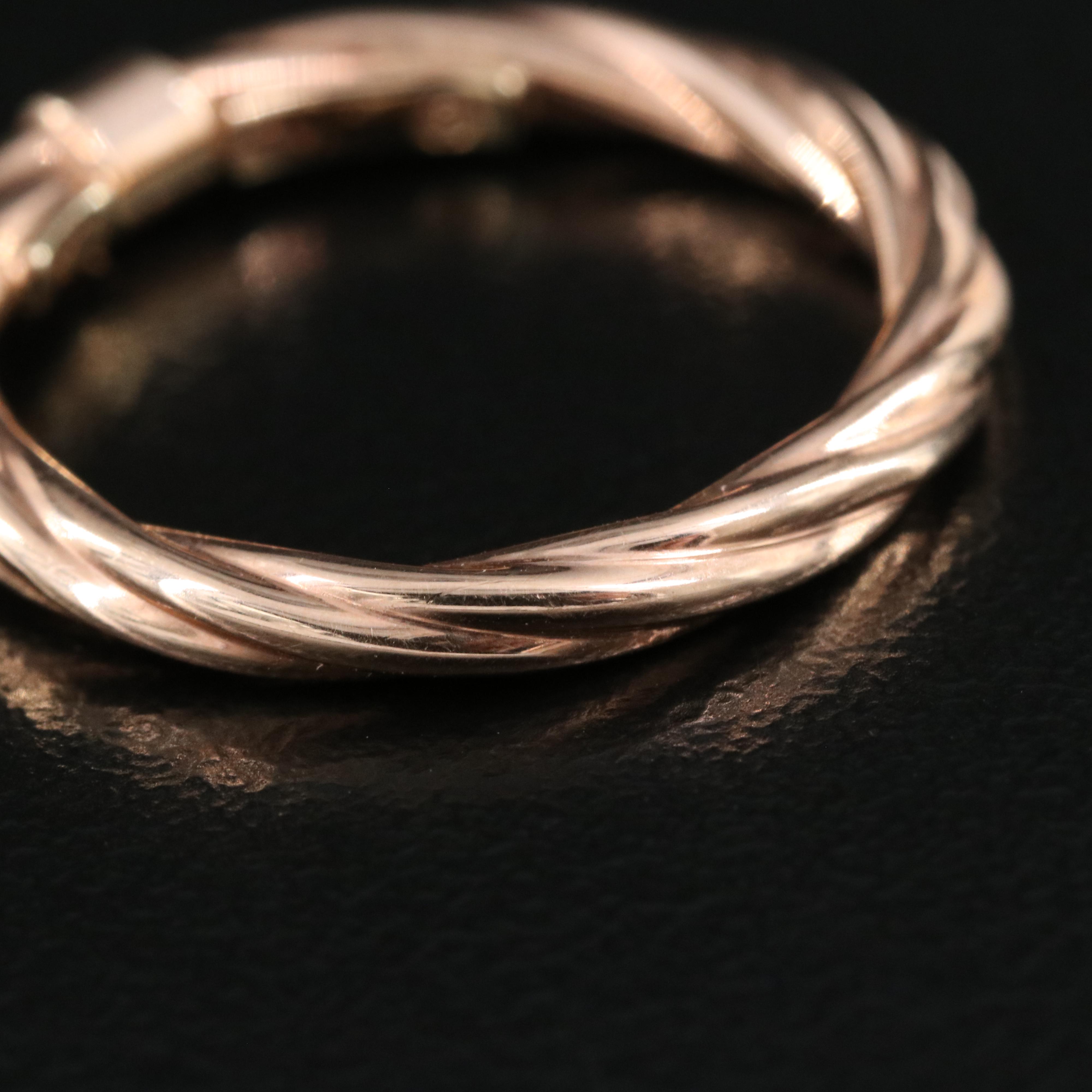 Italian 14K Trio Bands Including Rose Gold