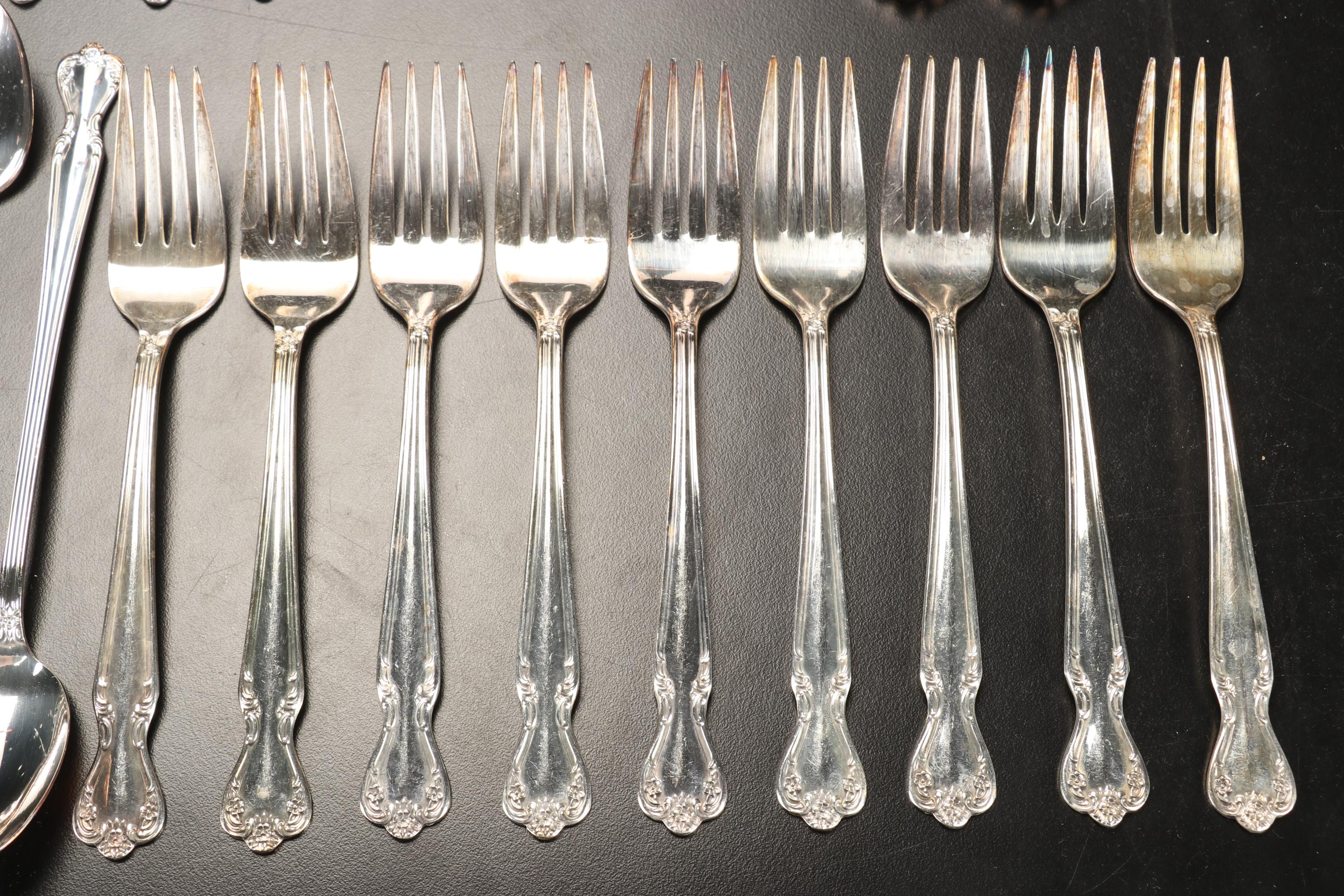 International Silver "Daybreak-Elegant Lady" Silver Plated Flatware, 1952