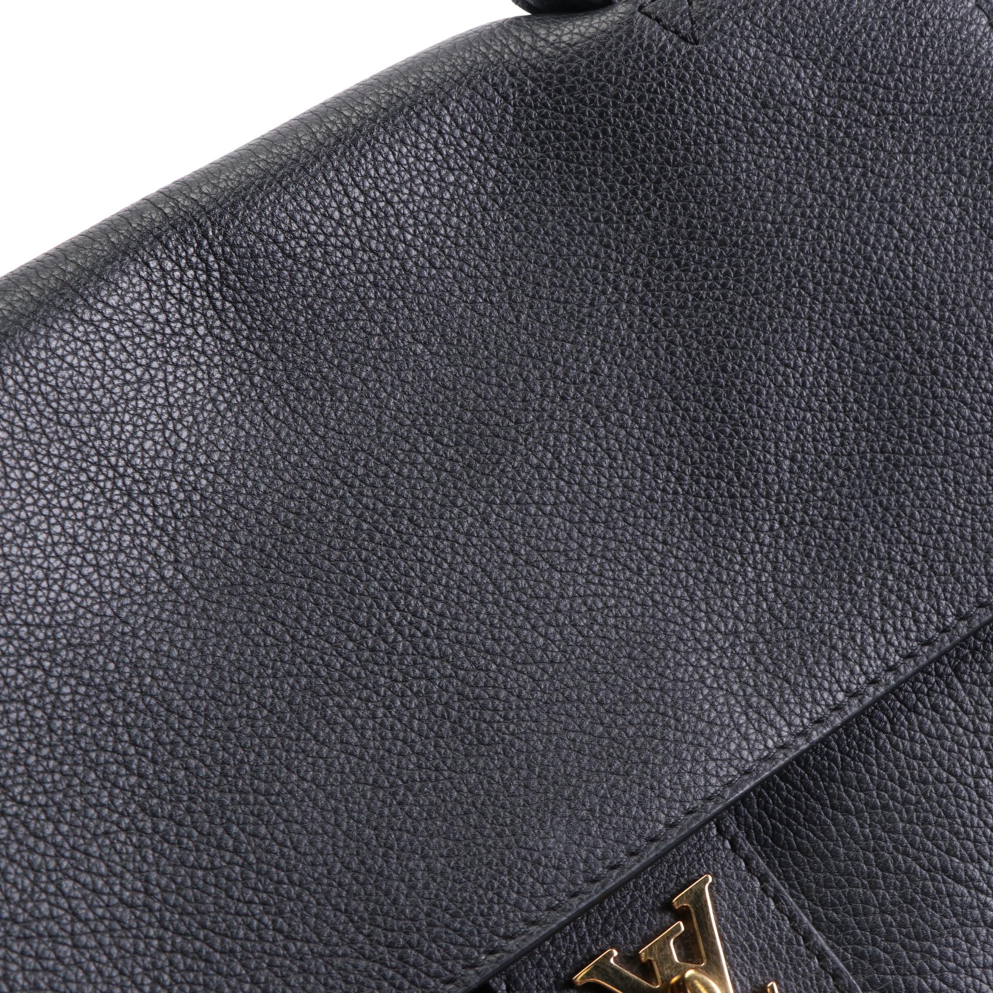 Louis Vuitton Lockme PM Shoulder Bag in Grained Leather