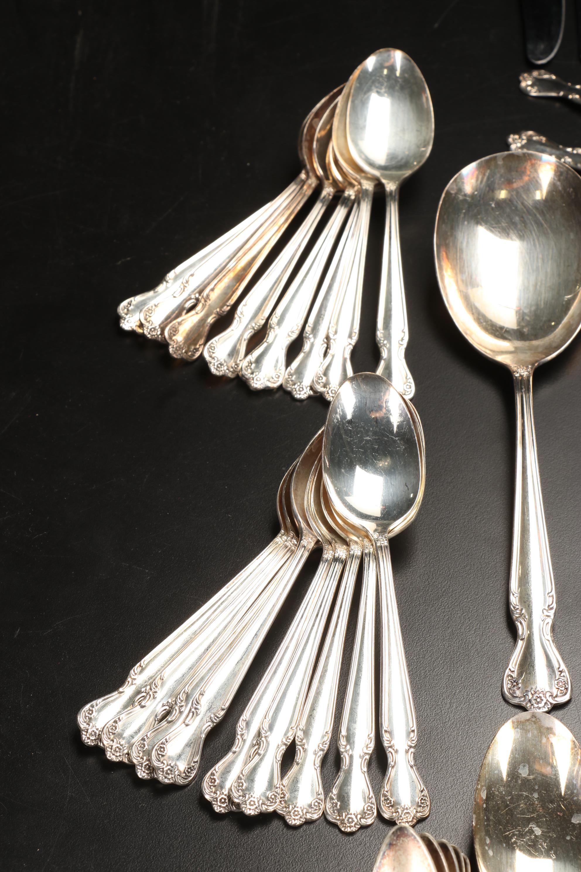 International Silver "Daybreak-Elegant Lady" Silver Plated Flatware, 1952