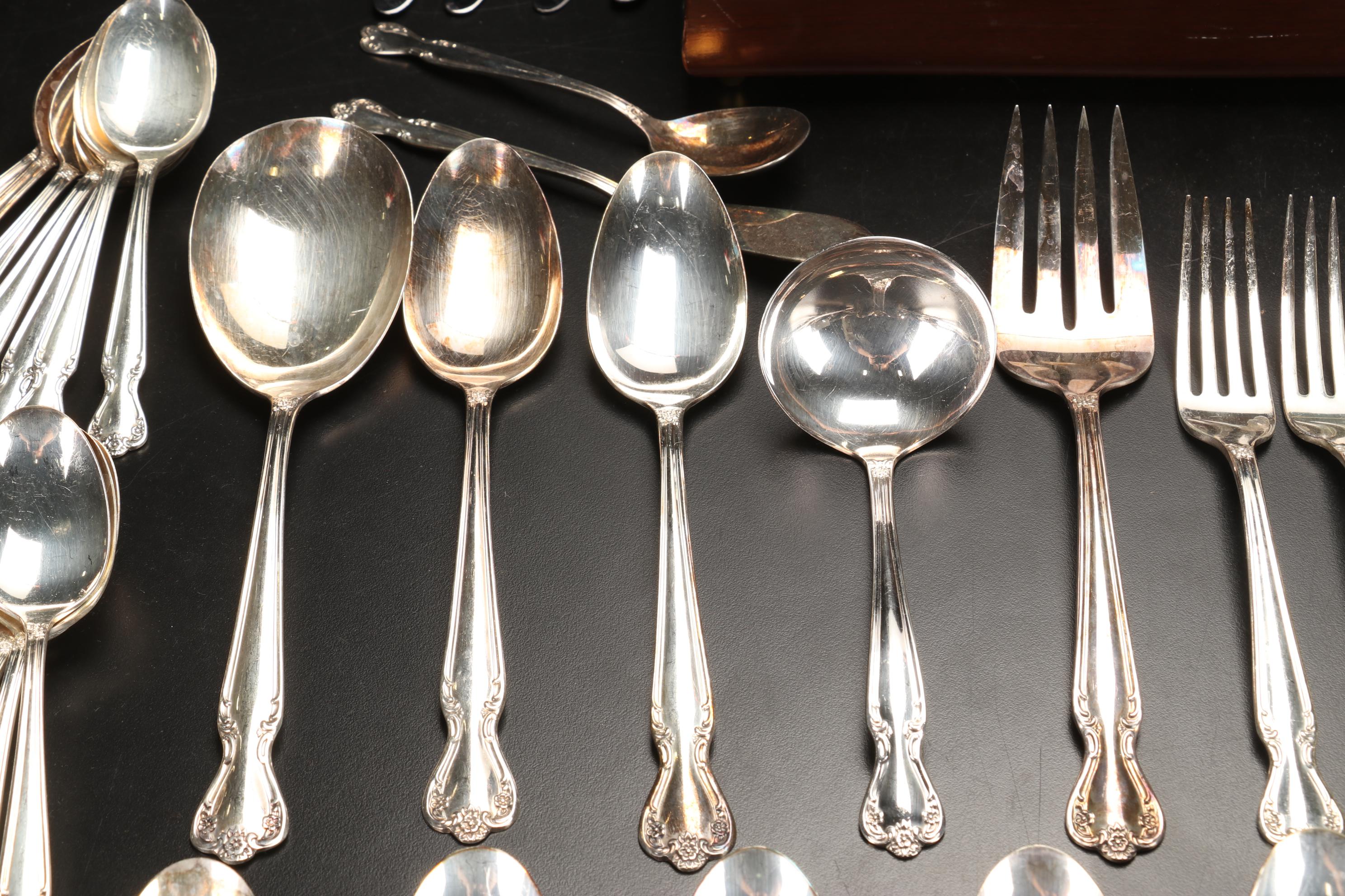 International Silver "Daybreak-Elegant Lady" Silver Plated Flatware, 1952