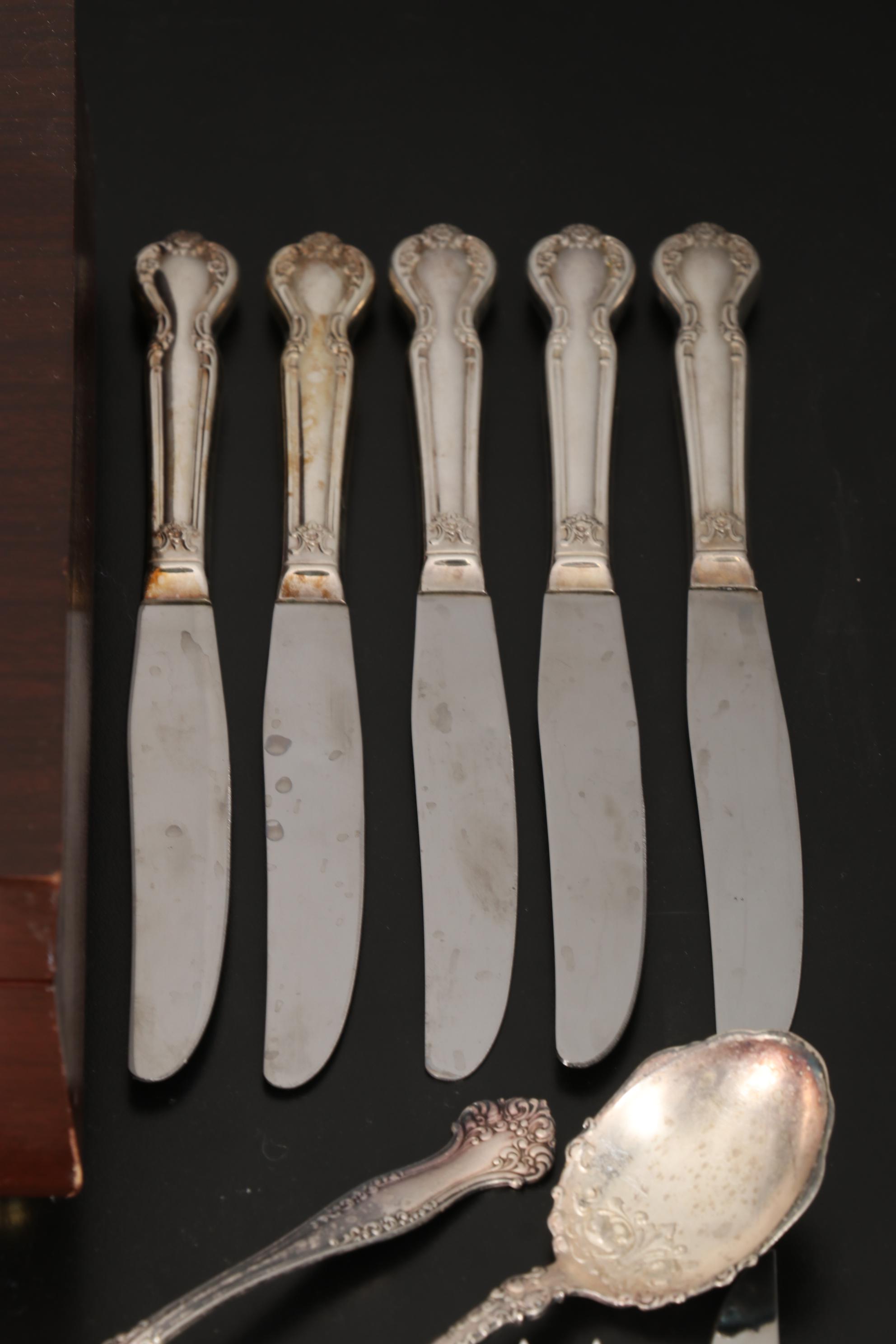 International Silver "Daybreak-Elegant Lady" Silver Plated Flatware, 1952