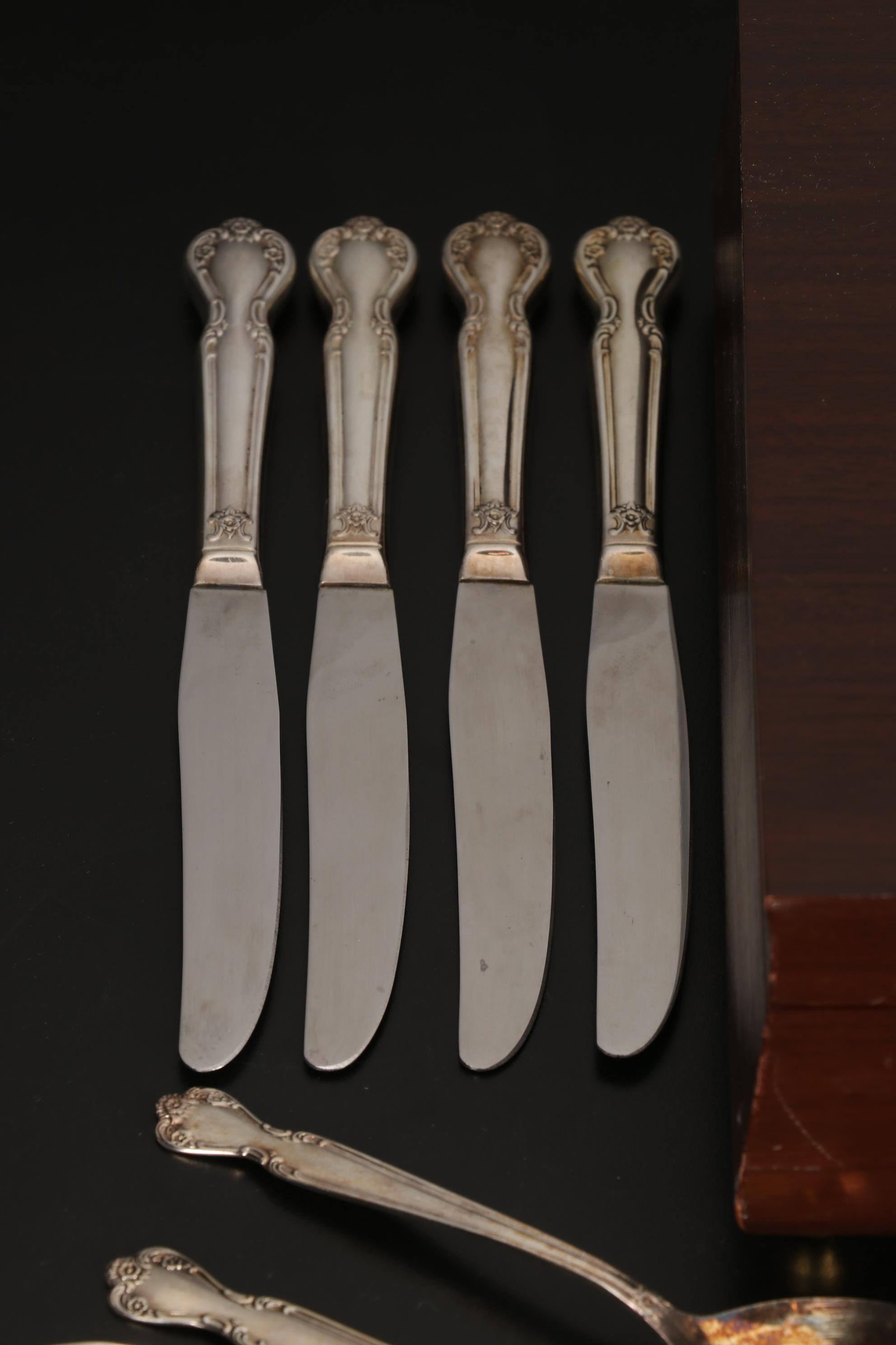 International Silver "Daybreak-Elegant Lady" Silver Plated Flatware, 1952
