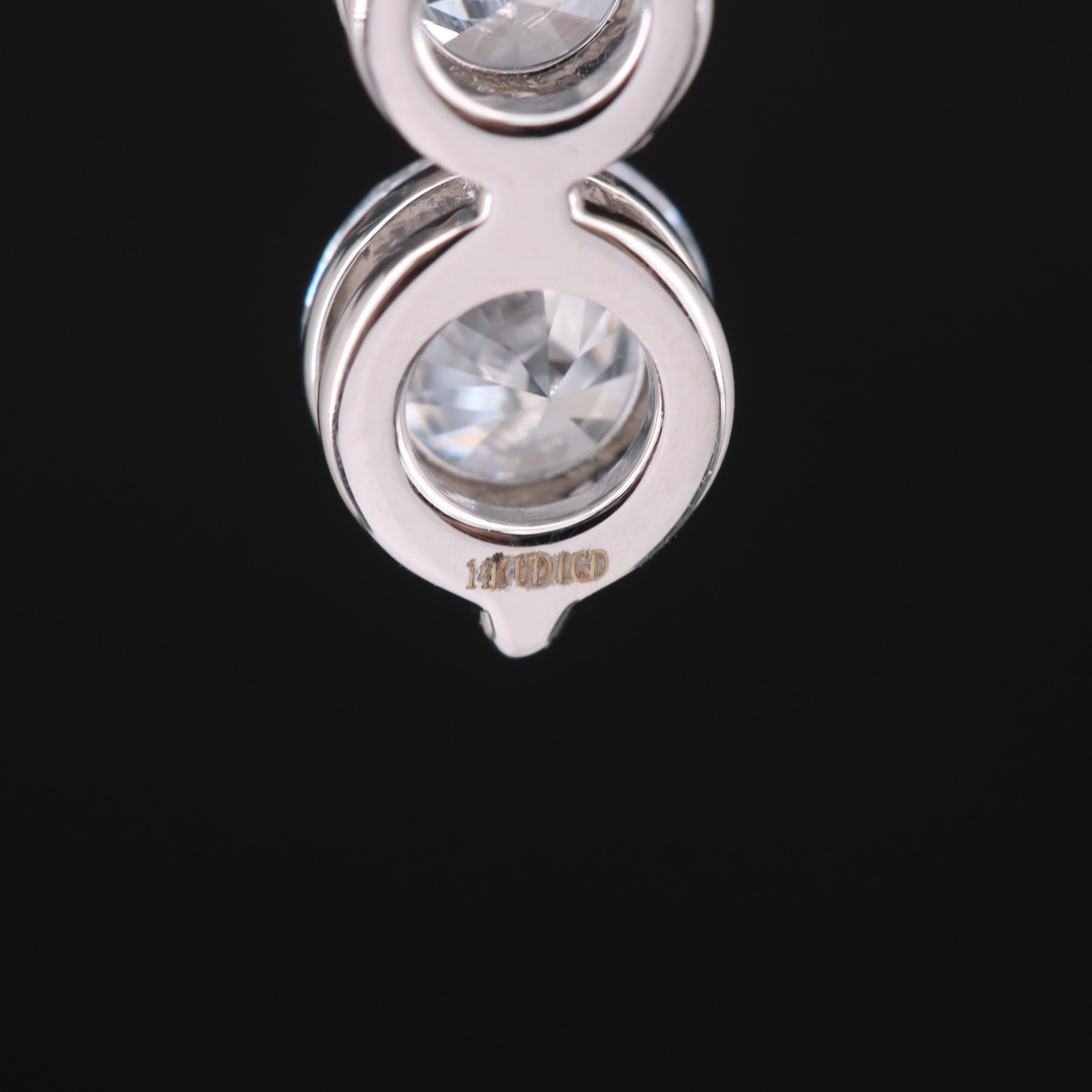 14K 1.53 CTW Lab Grown Diamond Tiered Pendant