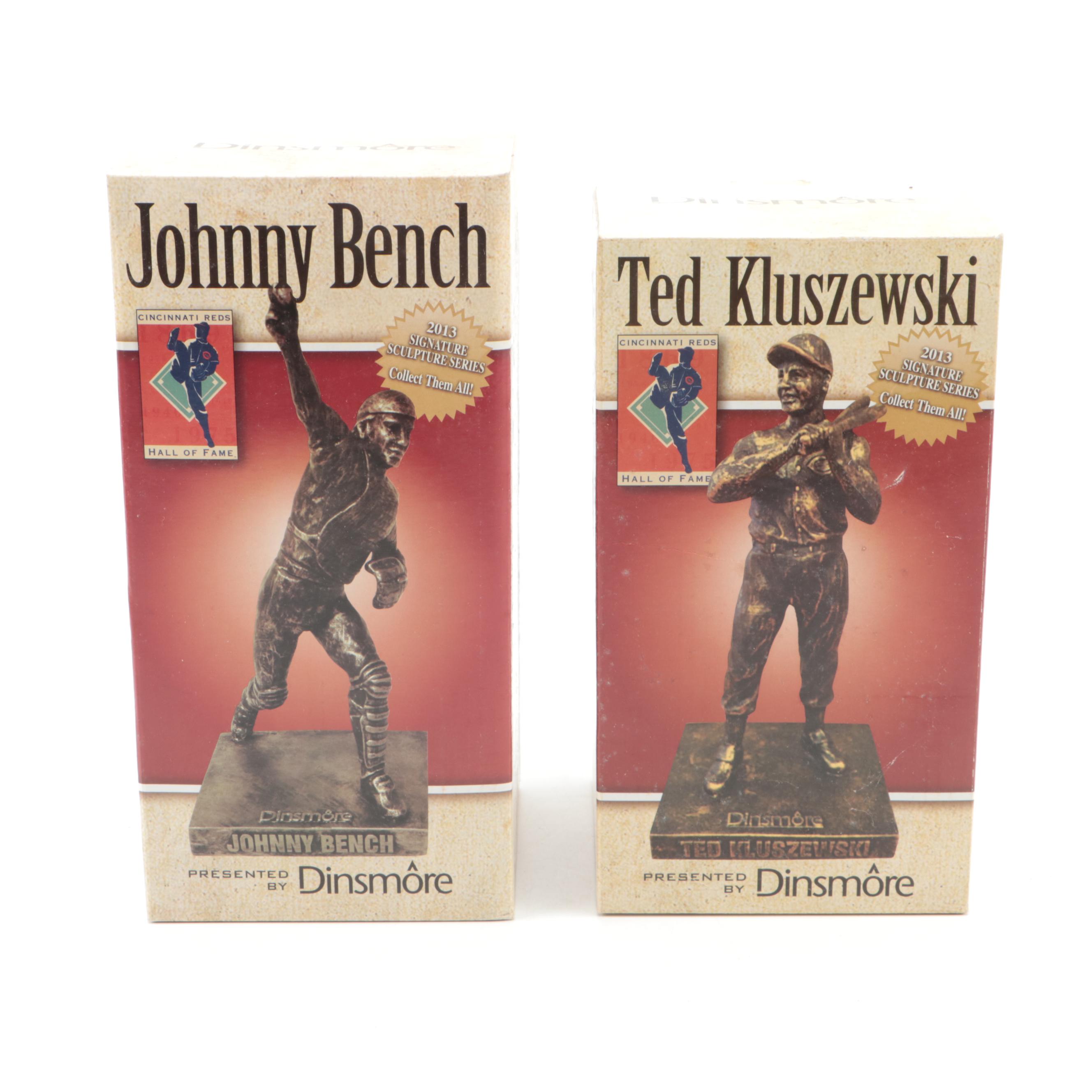 Dinsmore Cincinnati Reds Hall of Fame Statues with Rose, Bench and More