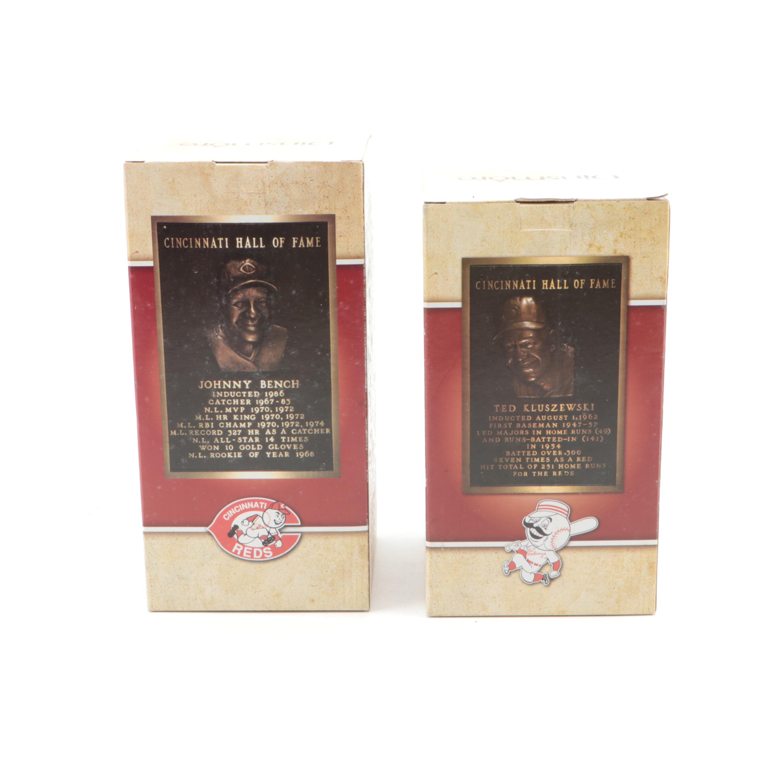 Dinsmore Cincinnati Reds Hall of Fame Statues with Rose, Bench and More