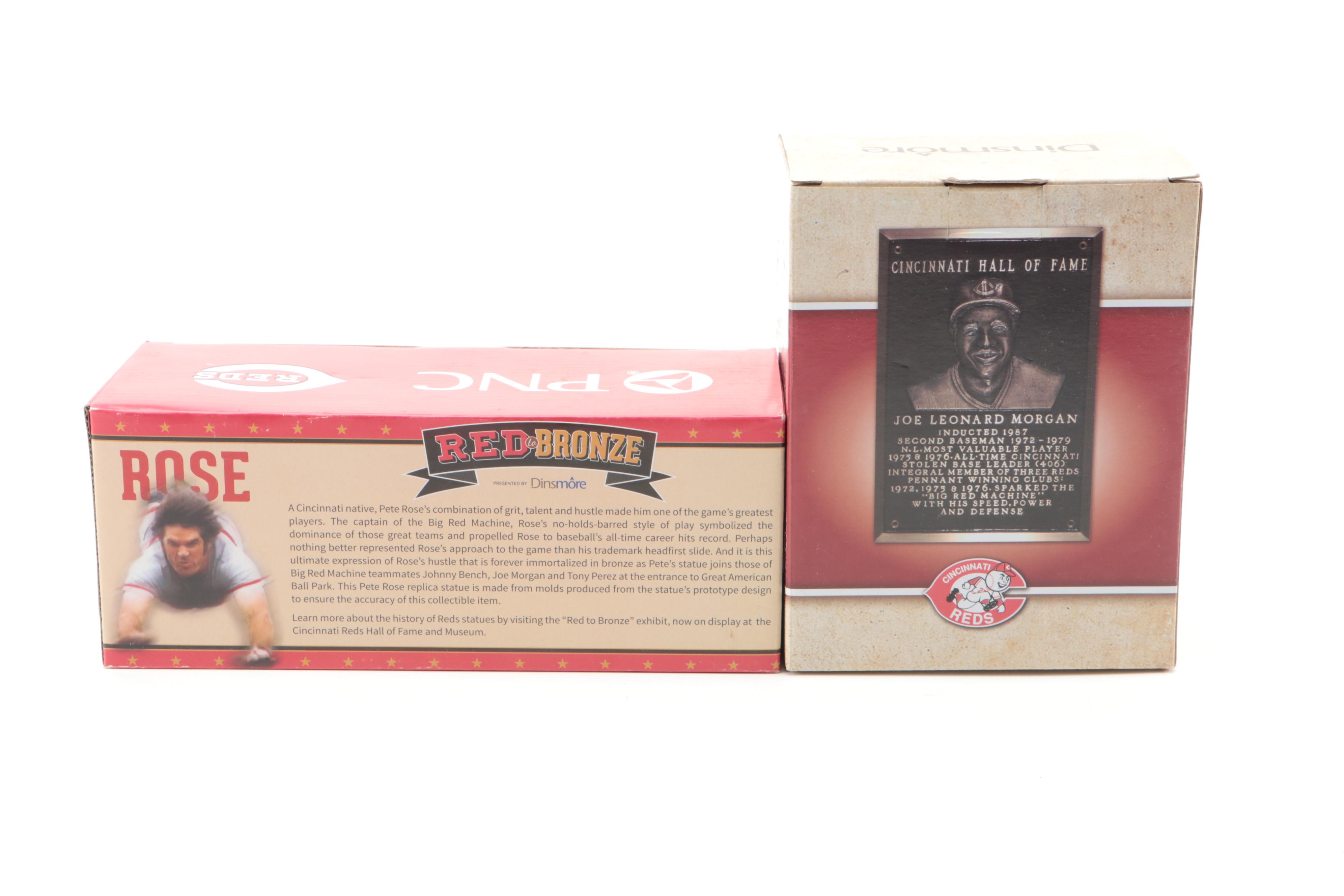 Dinsmore Cincinnati Reds Hall of Fame Statues with Rose, Bench and More
