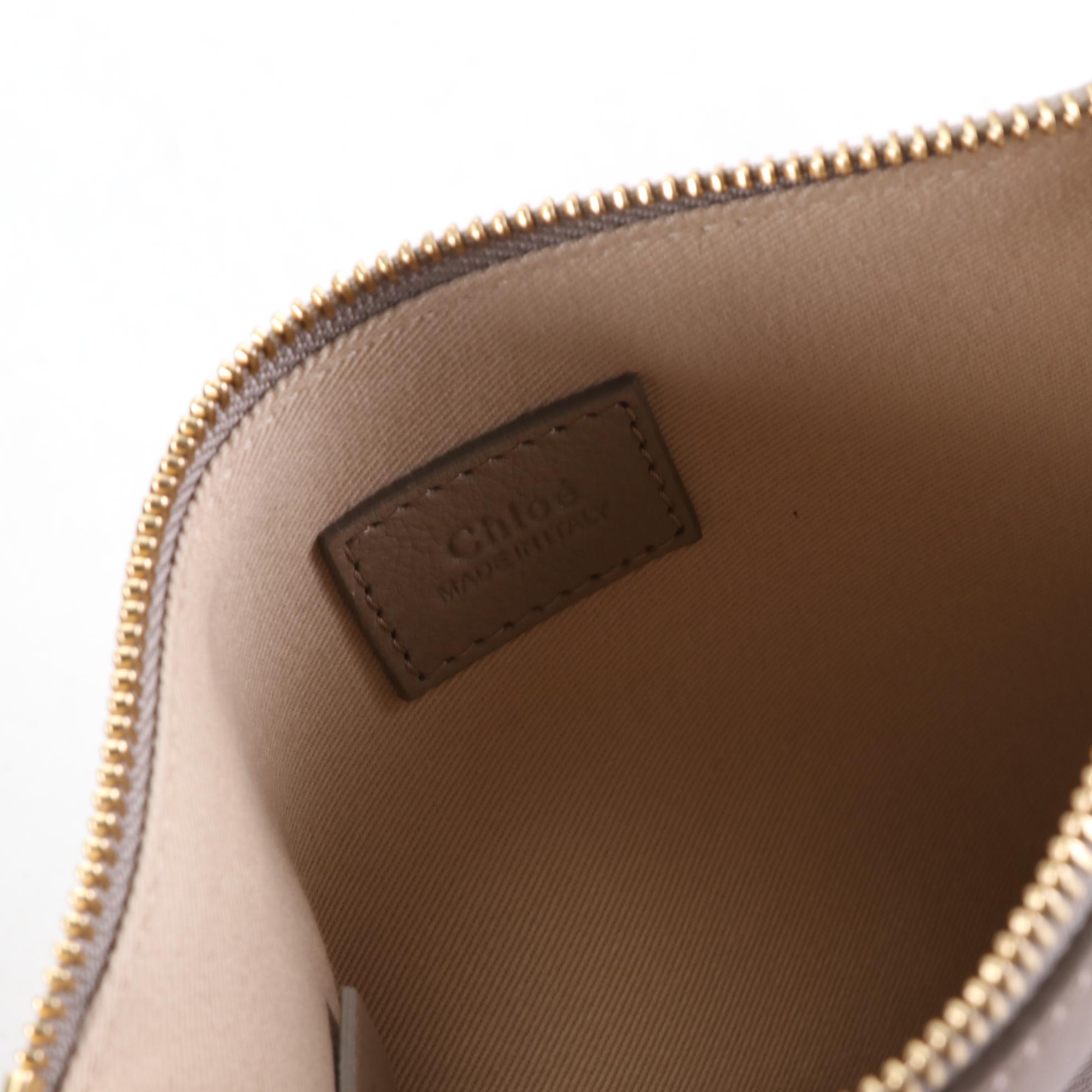 Chloé Medium Vick Tote in Grain Leather with Zip Pouch