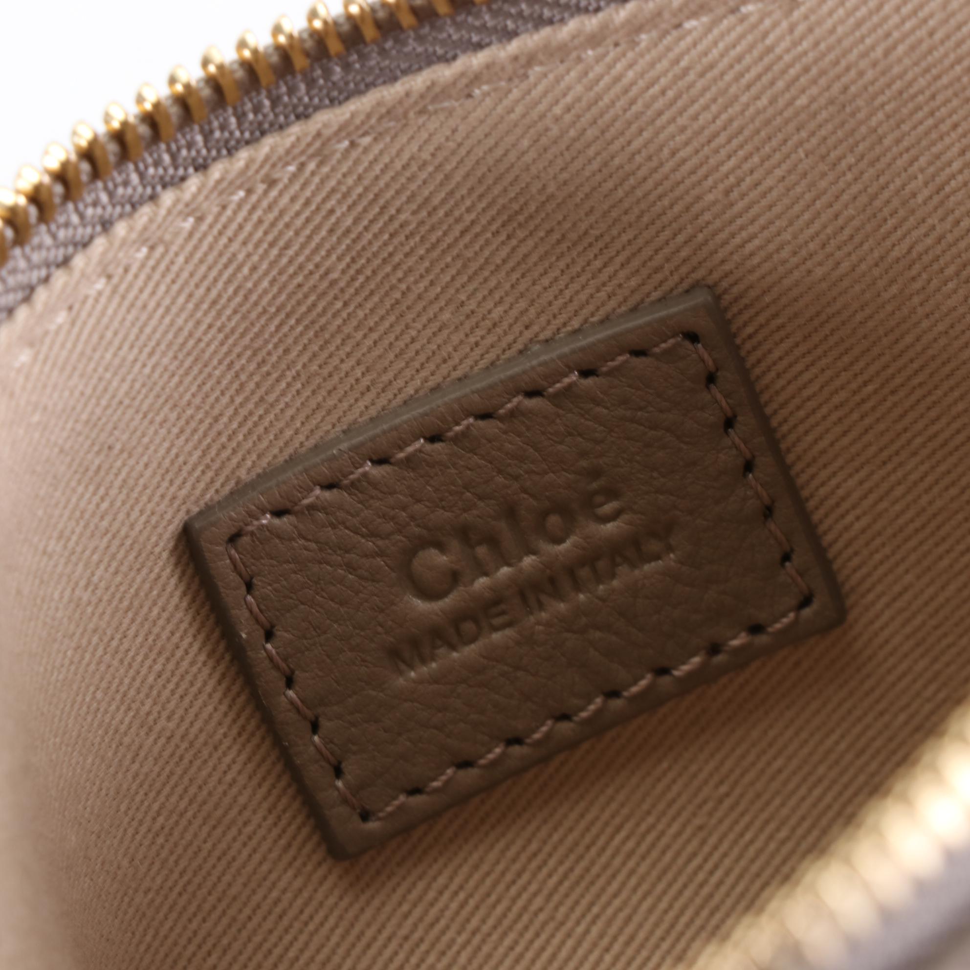 Chloé Medium Vick Tote in Grain Leather with Zip Pouch