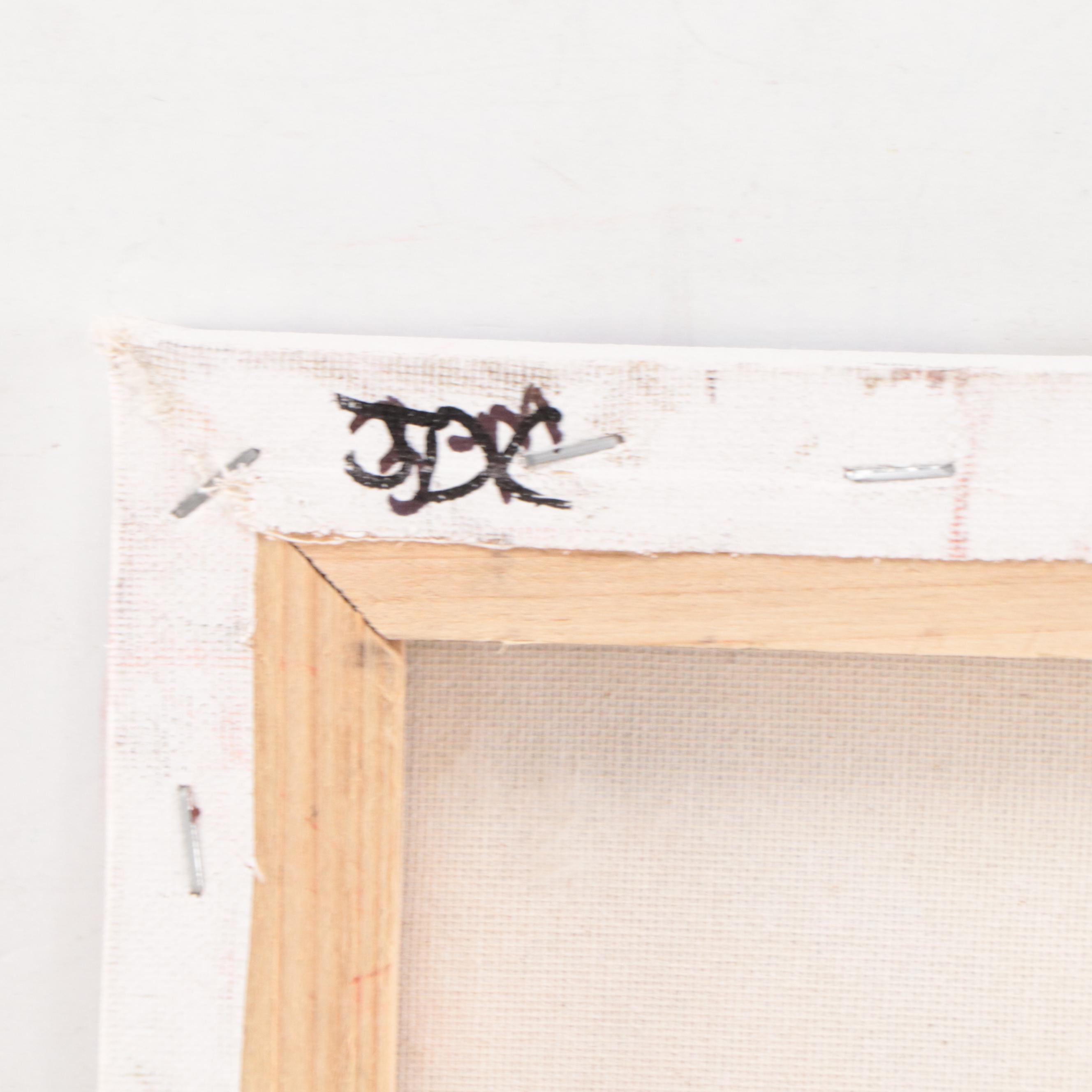 Mixed Media Painting of Butterfly and Chick, 21st Century