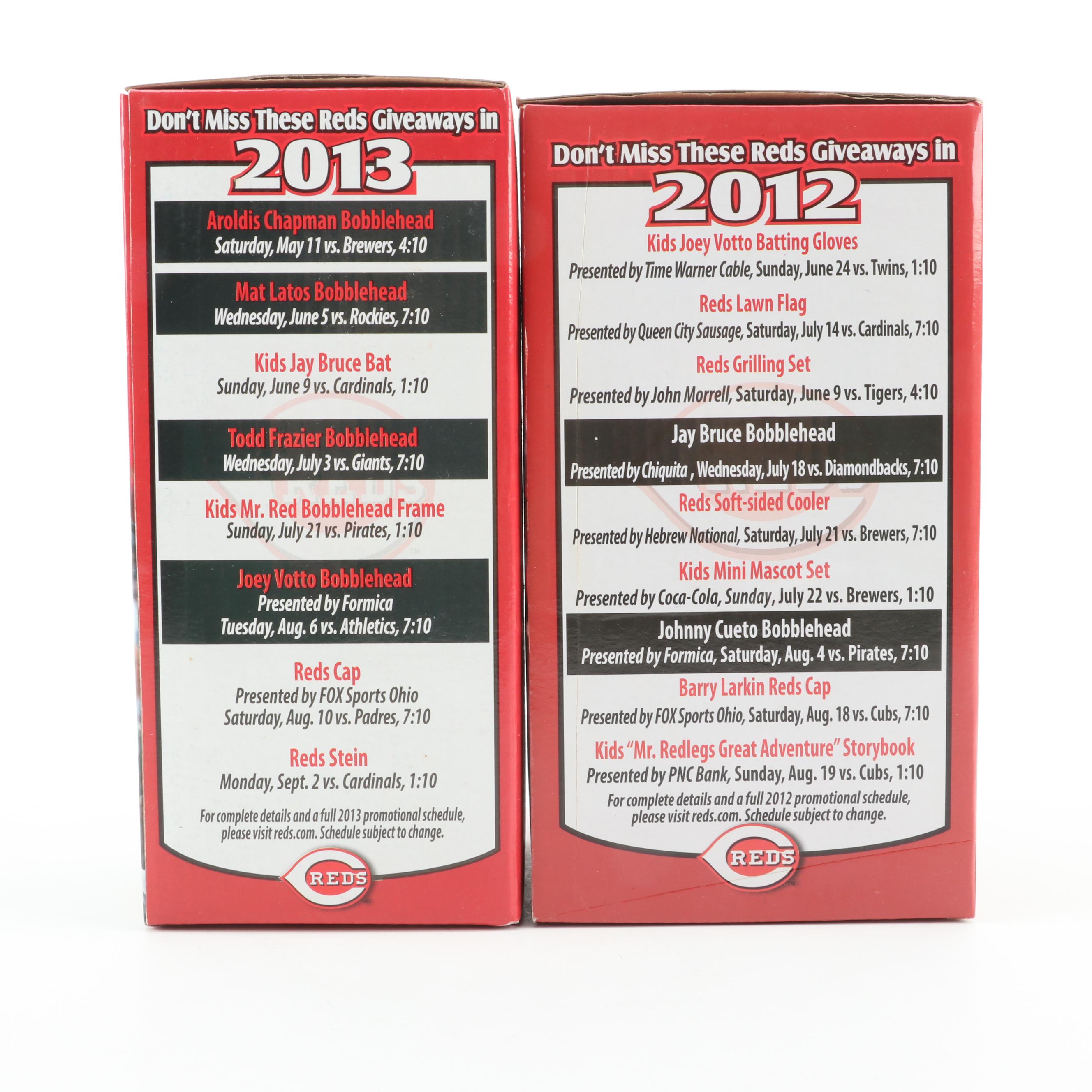 Cincinnati Reds Joey Votto, Ken Griffey Jr., Sean Casey and More Bobbleheads