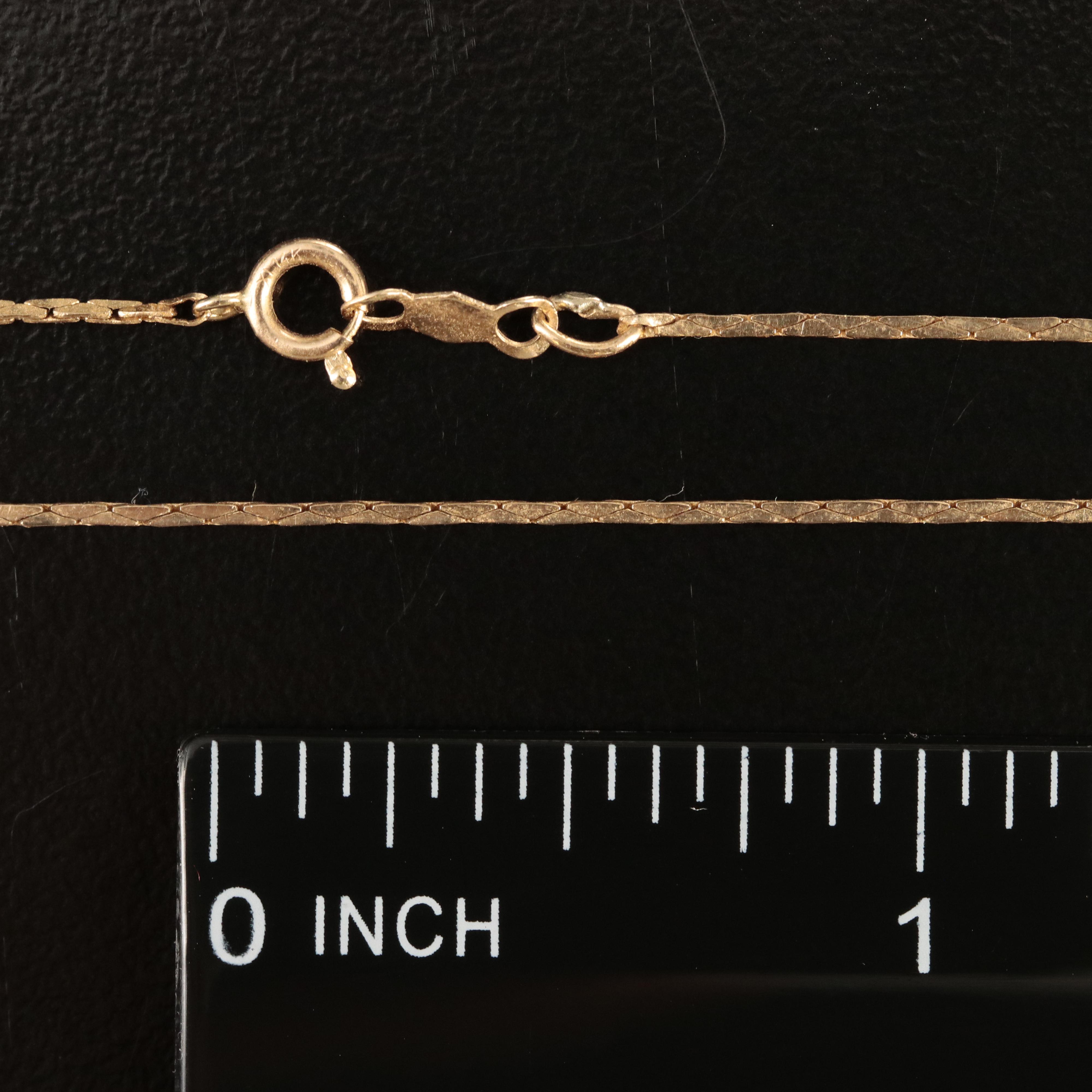 14K Boston Chain Necklace