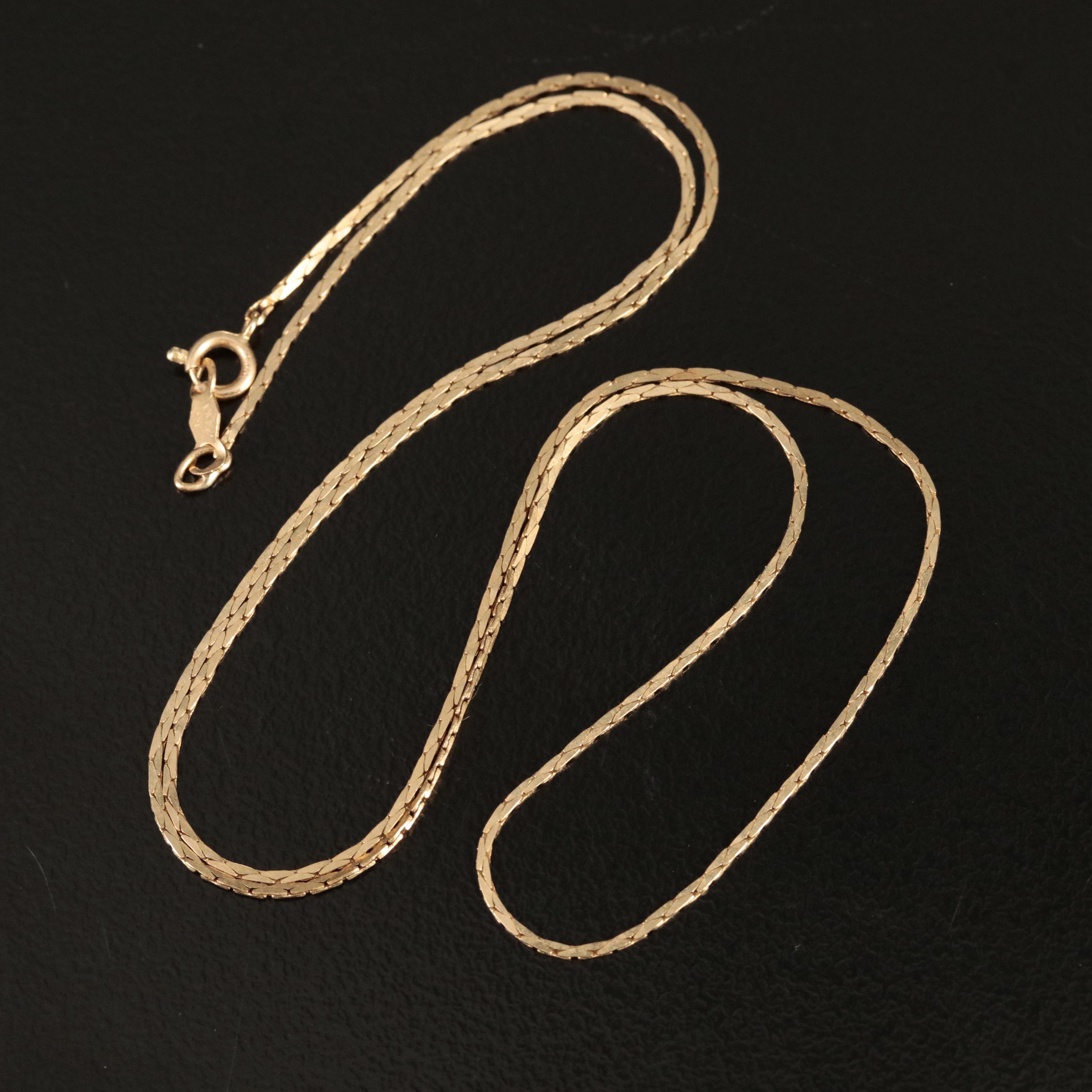 14K Boston Chain Necklace