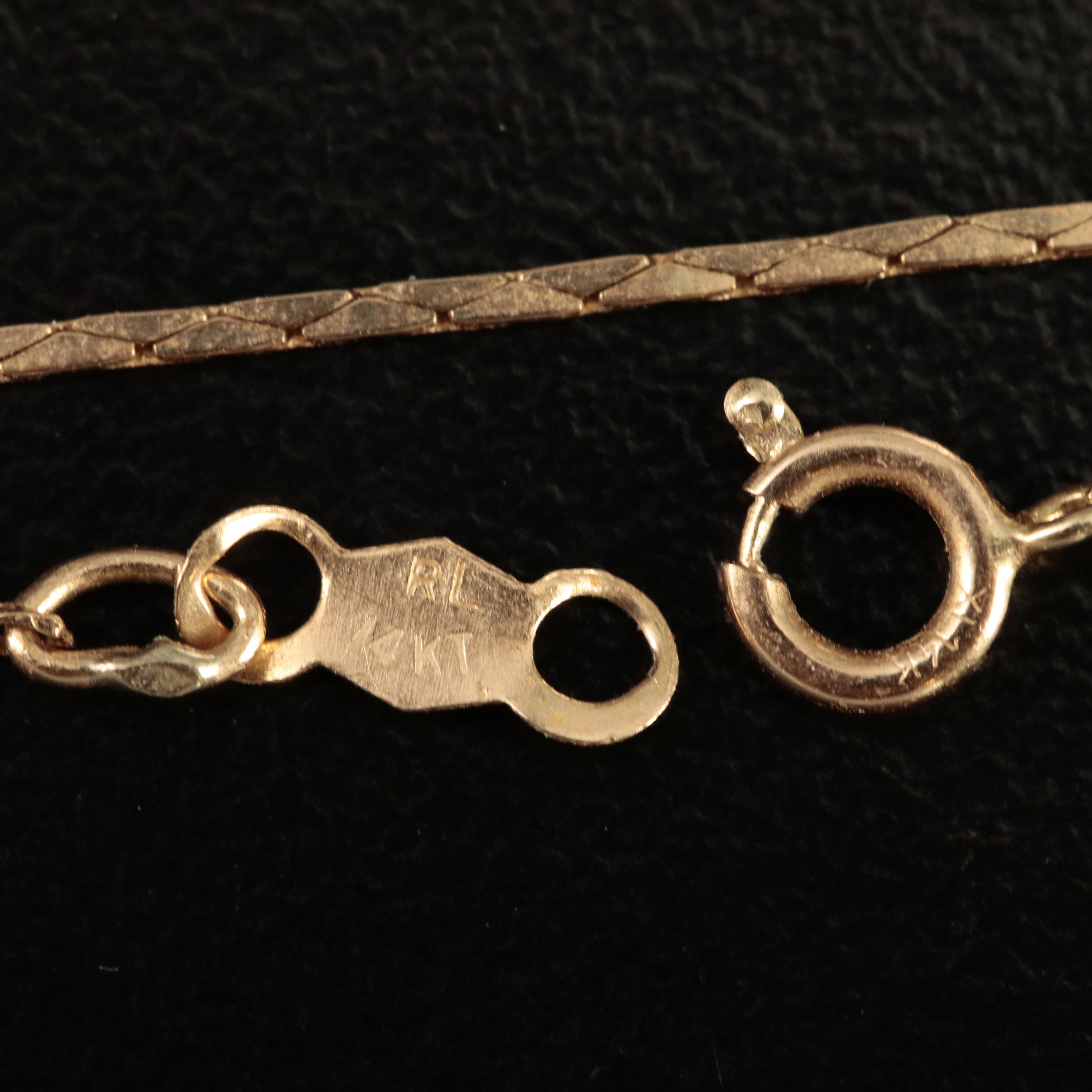 14K Boston Chain Necklace