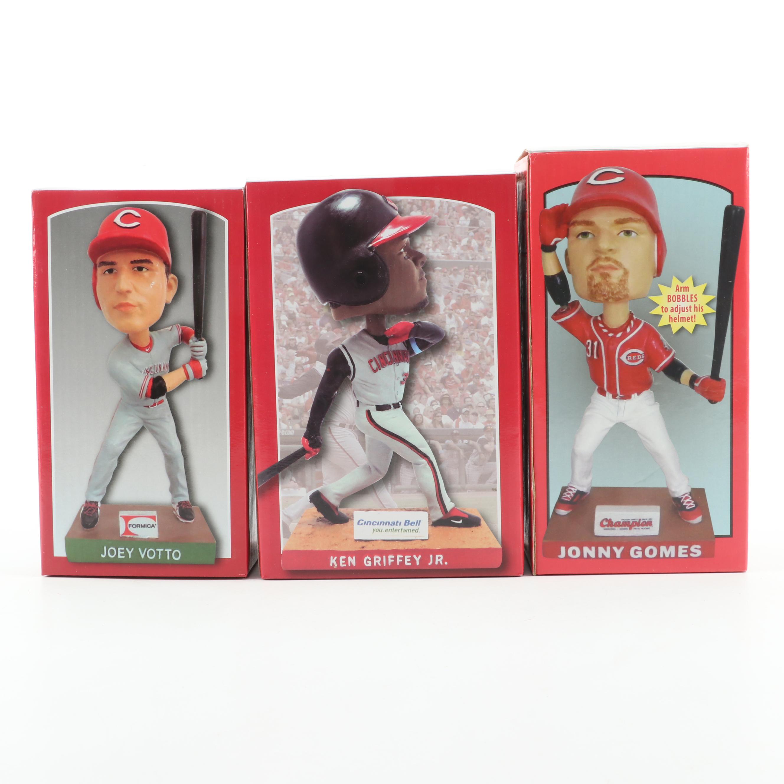Cincinnati Reds Joey Votto, Ken Griffey Jr., Sean Casey and More Bobbleheads