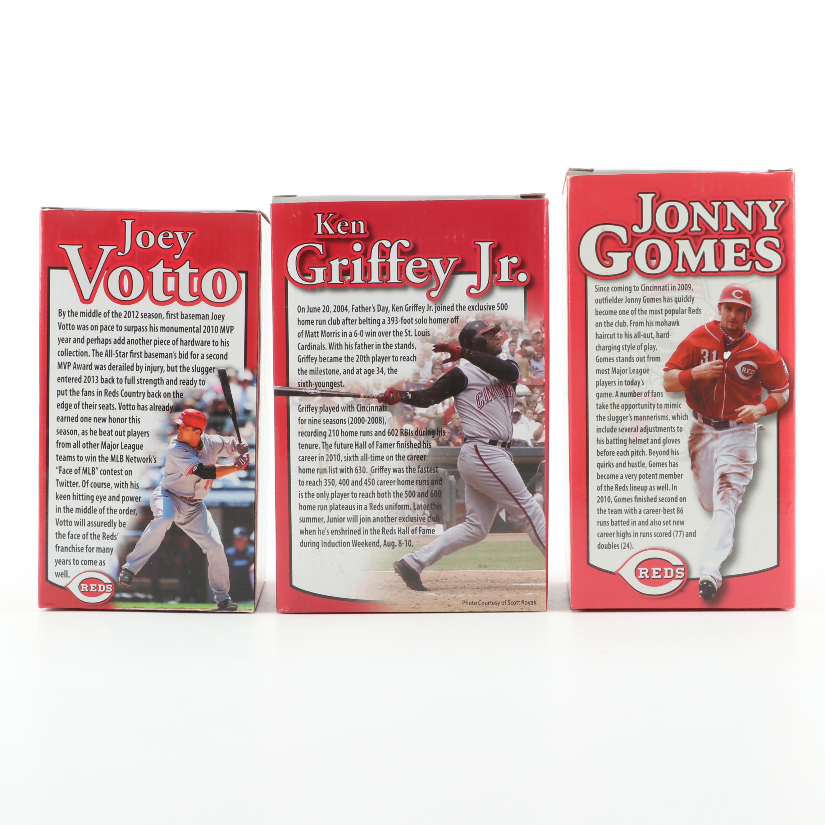 Cincinnati Reds Joey Votto, Ken Griffey Jr., Sean Casey and More Bobbleheads