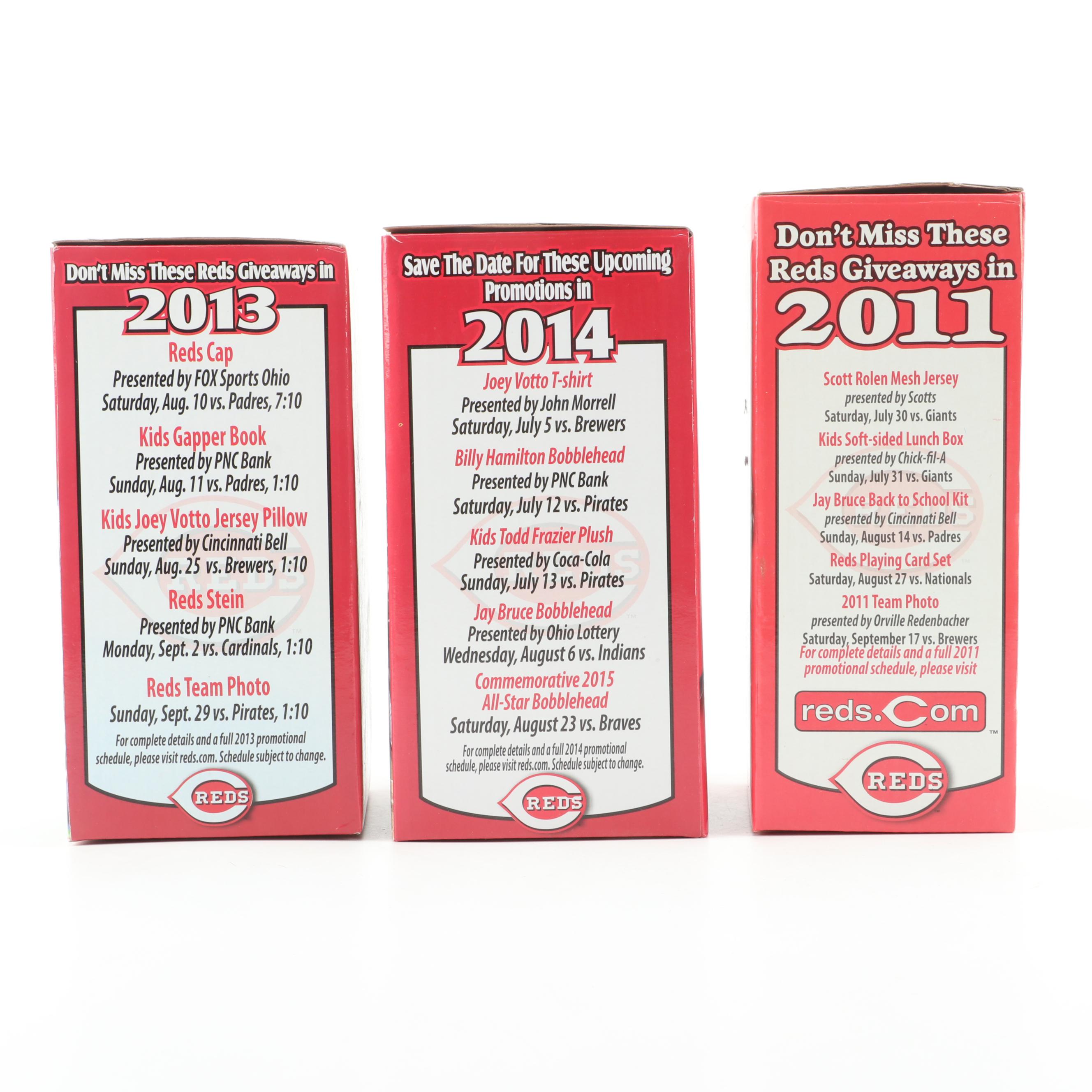 Cincinnati Reds Joey Votto, Ken Griffey Jr., Sean Casey and More Bobbleheads