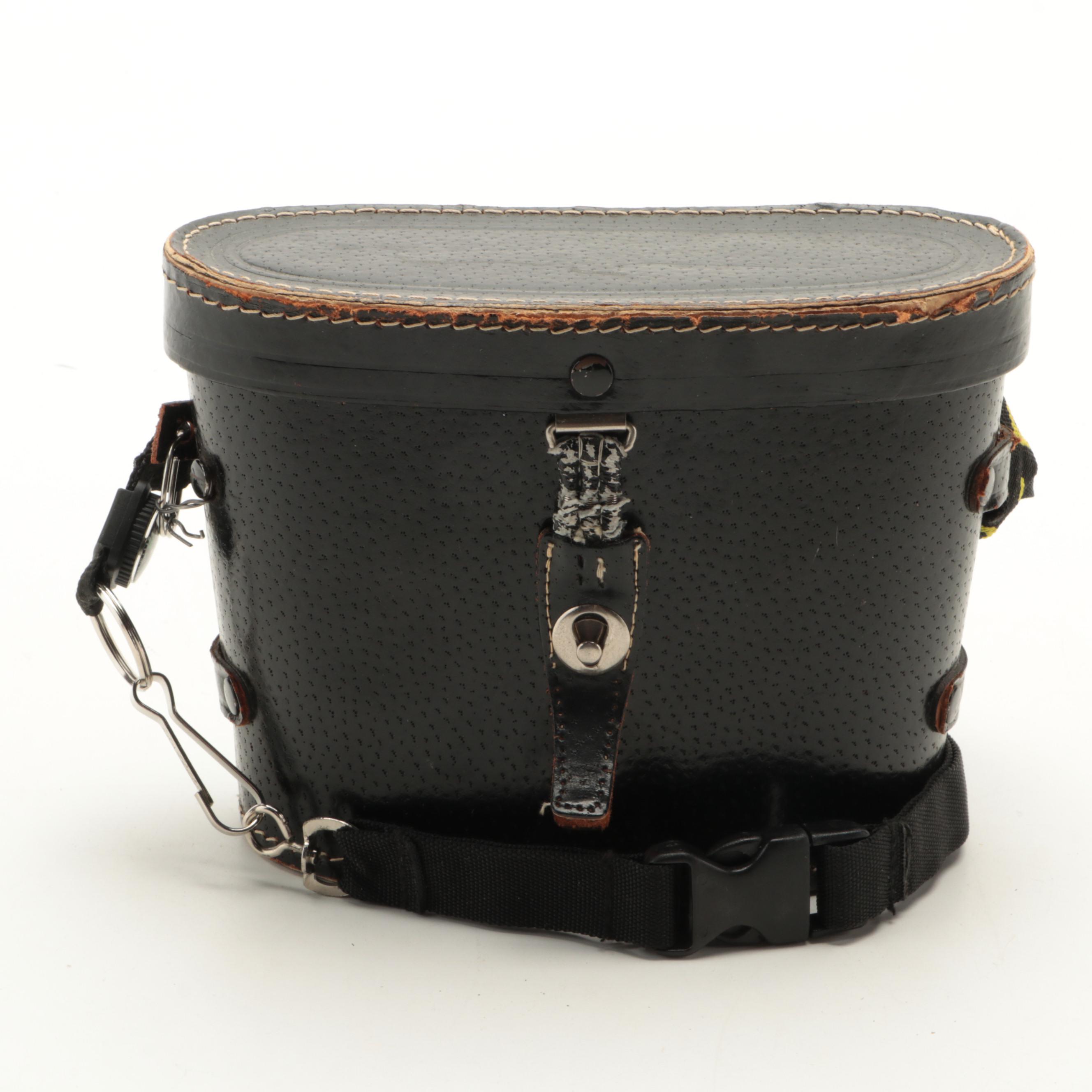 King and Binolux 7 x 35 Binoculars with Case, Mid to Late 20th Century