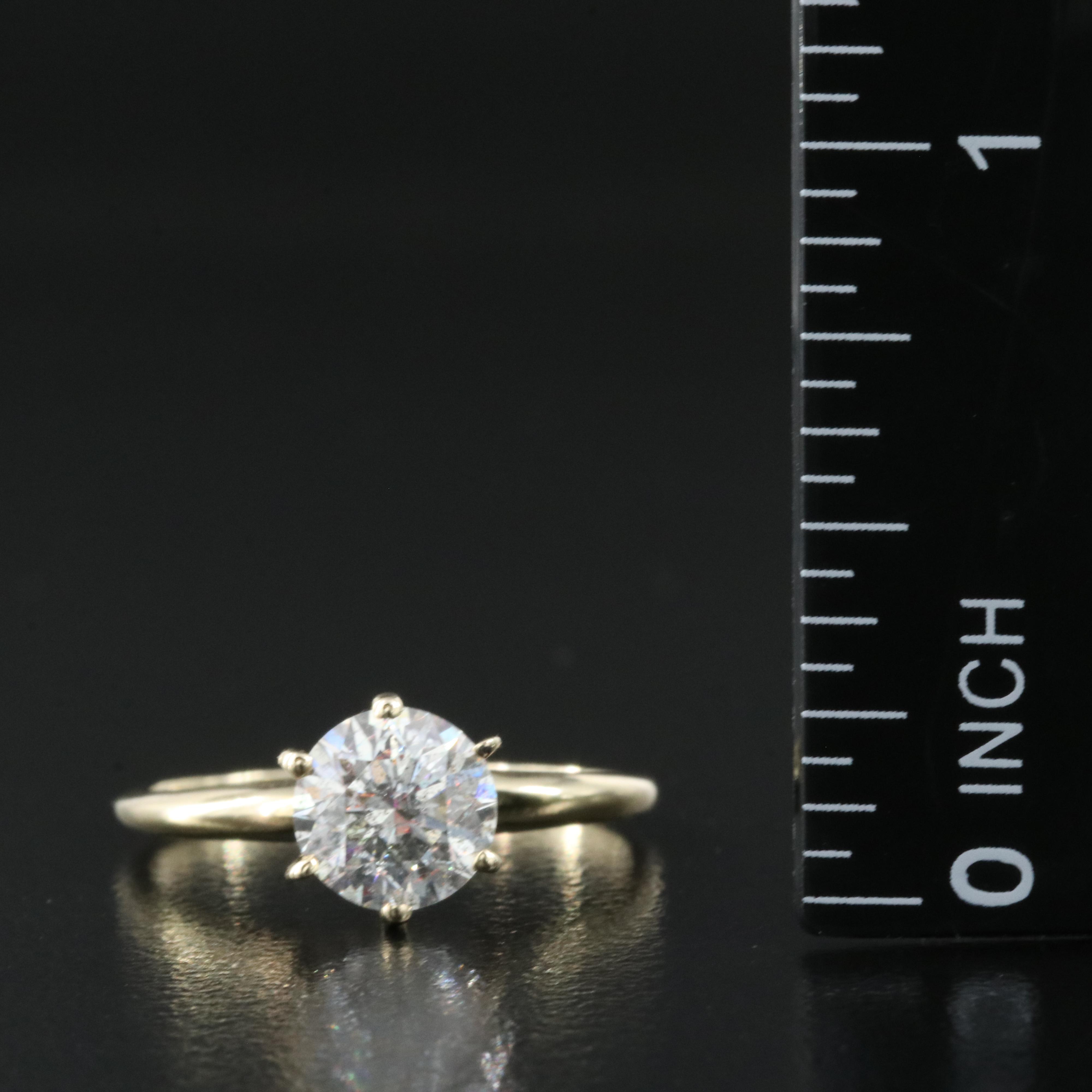 14K 1.30 CT Diamond Solitaire Ring