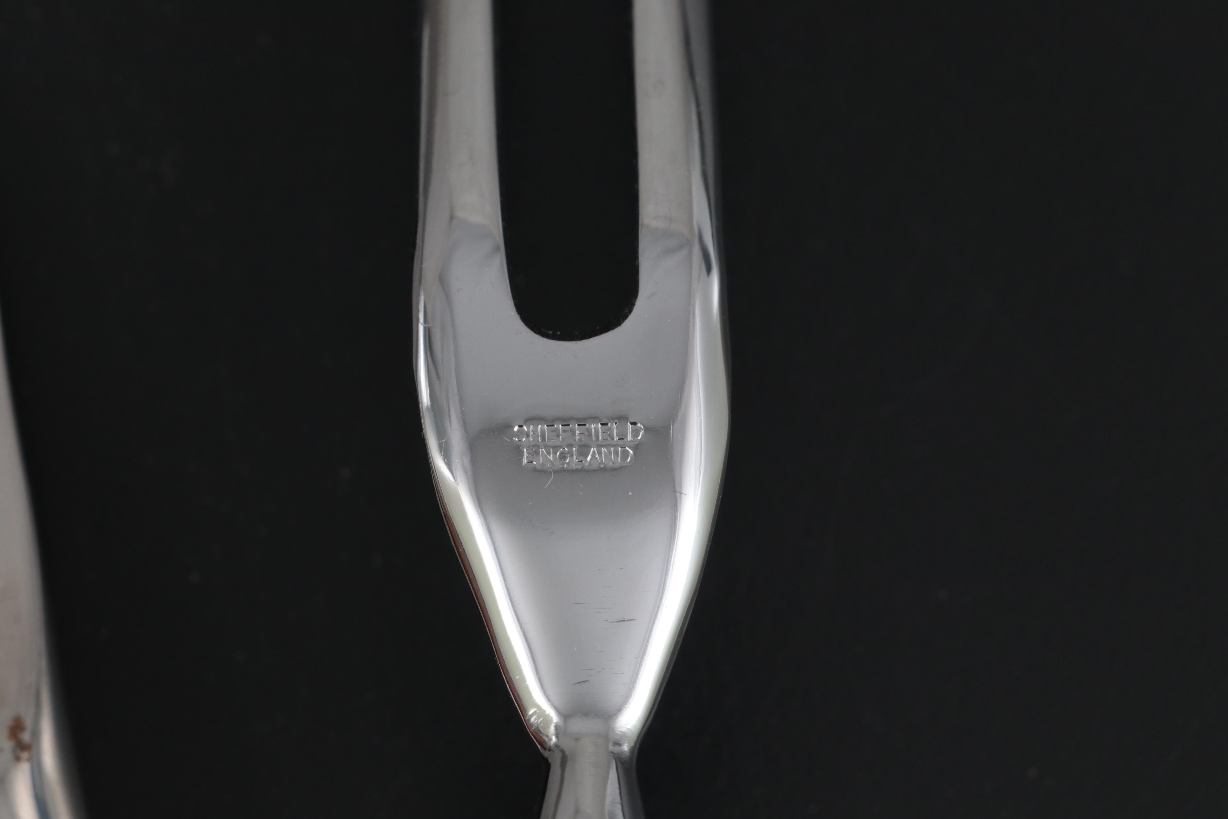 Mode Danish Teak Handled Steak Knives and Carving Set with Sheffield Blades