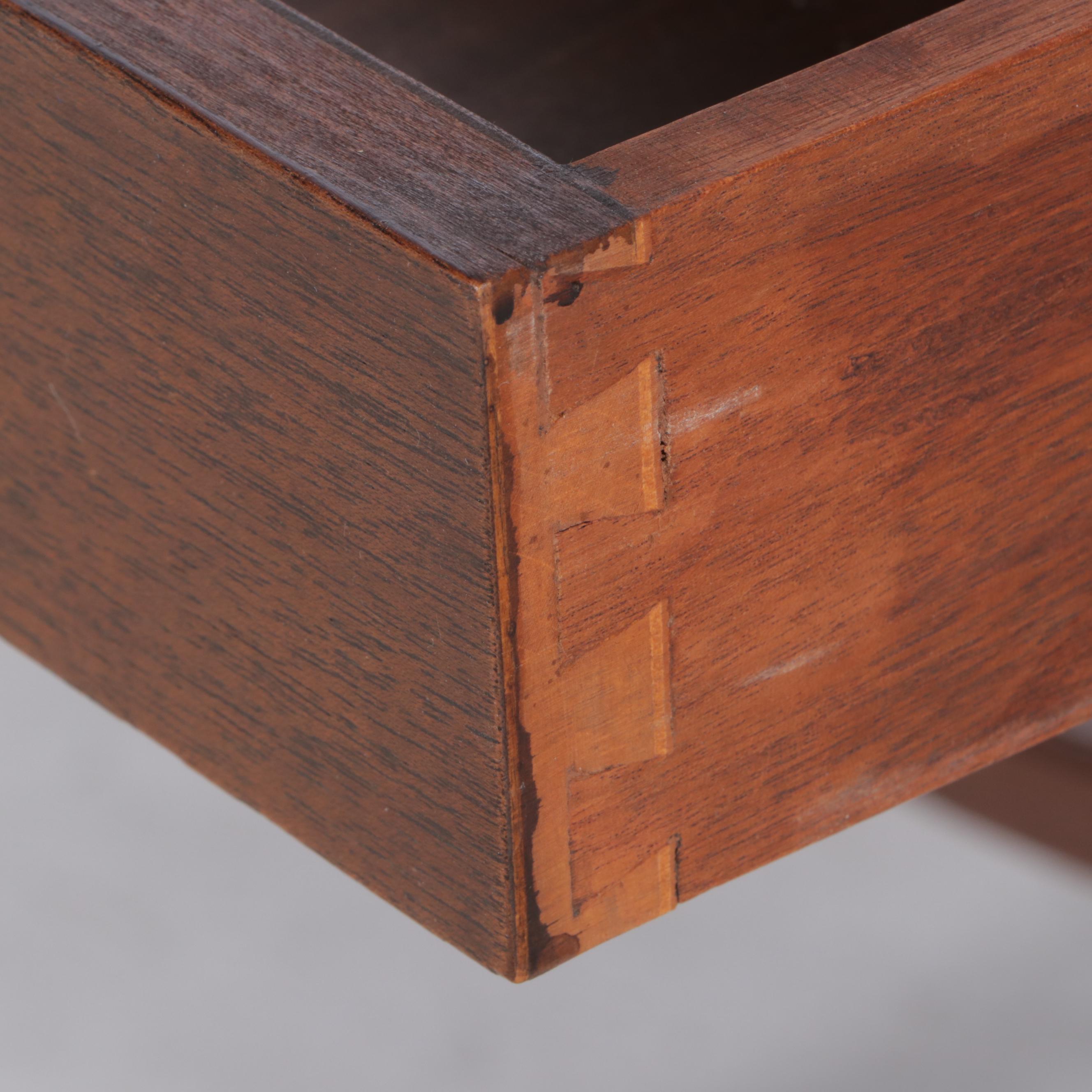 Mahogany and Line-Inlaid Rafraichissoir Dry Bar Table