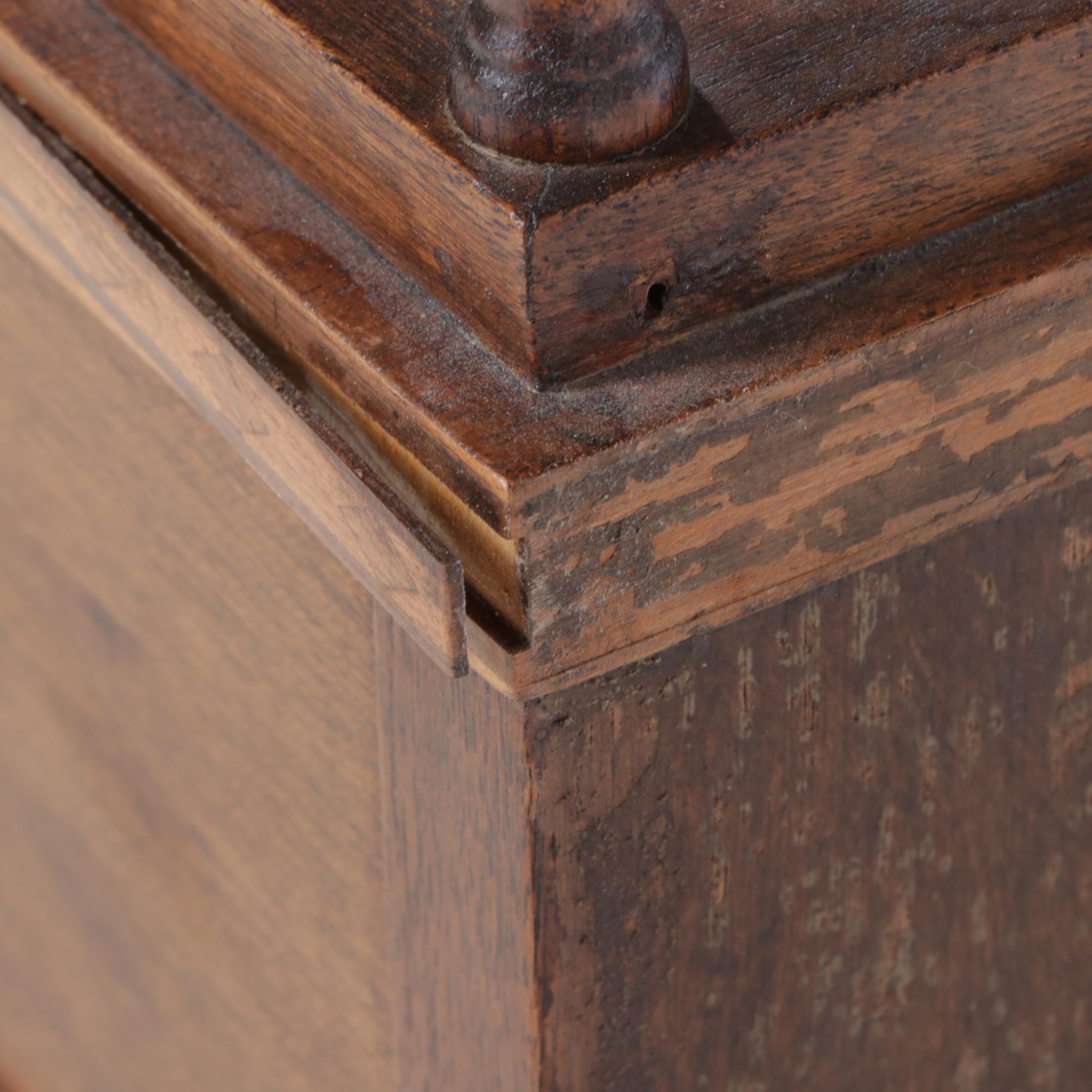 Mahogany and Line-Inlaid Rafraichissoir Dry Bar Table