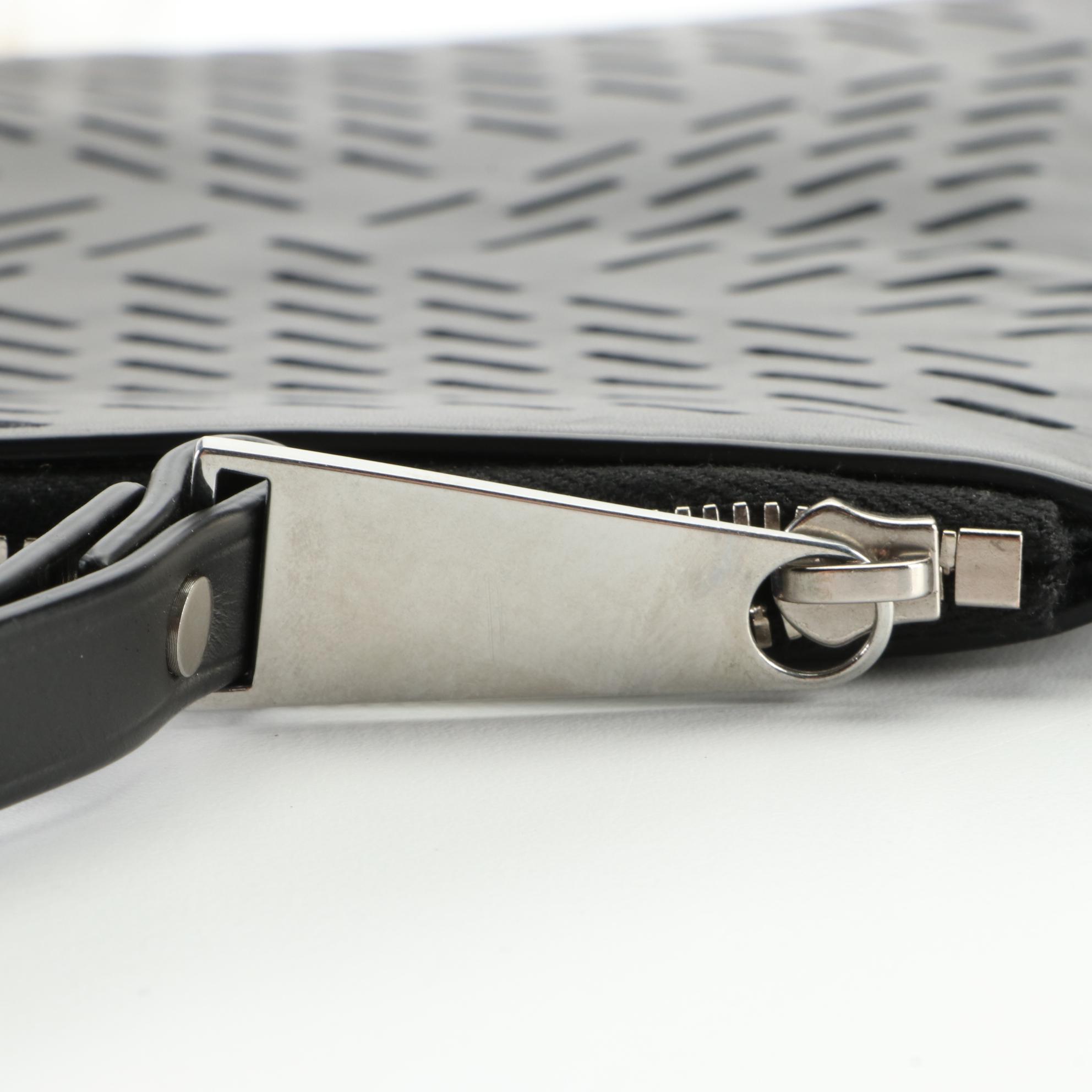 Bottega Veneta Flat Wristlet Clutch in Laser Cut Leather