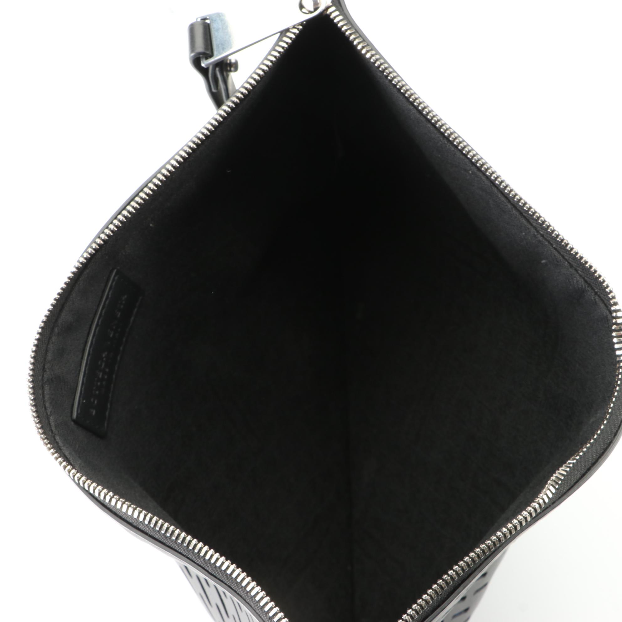 Bottega Veneta Flat Wristlet Clutch in Laser Cut Leather