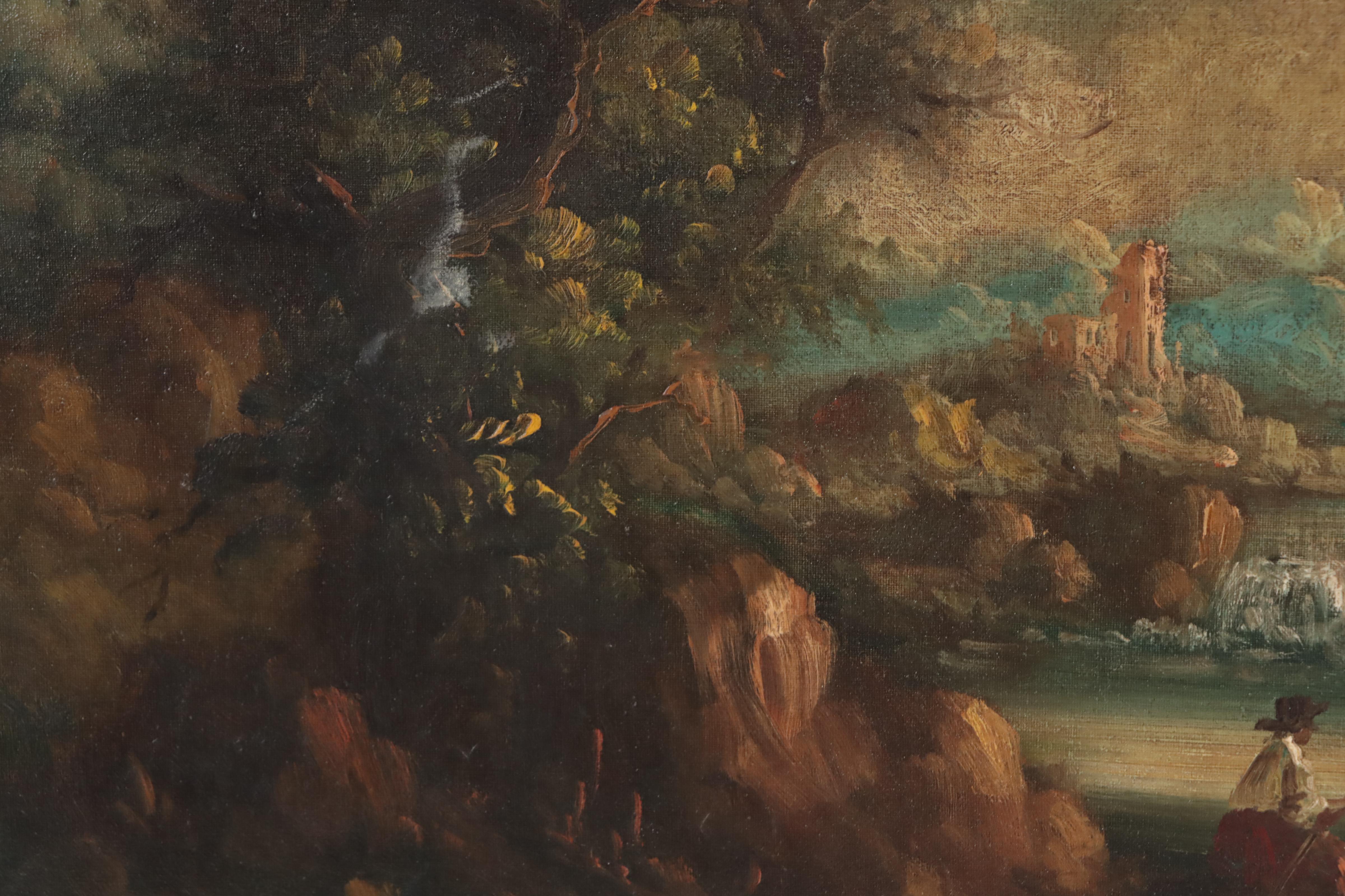 C. Patin Continental Landscape Oil Painting