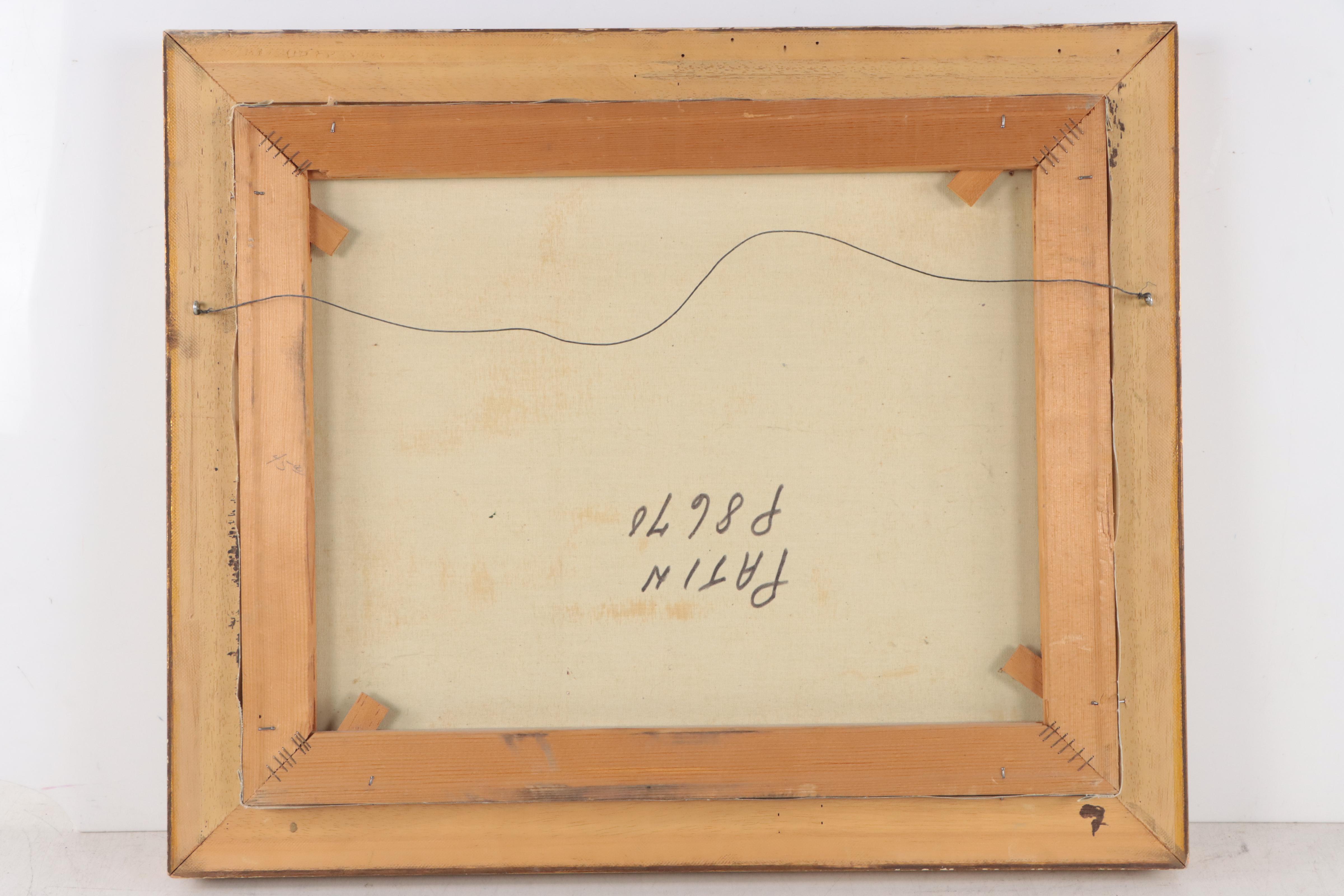 C. Patin Continental Landscape Oil Painting